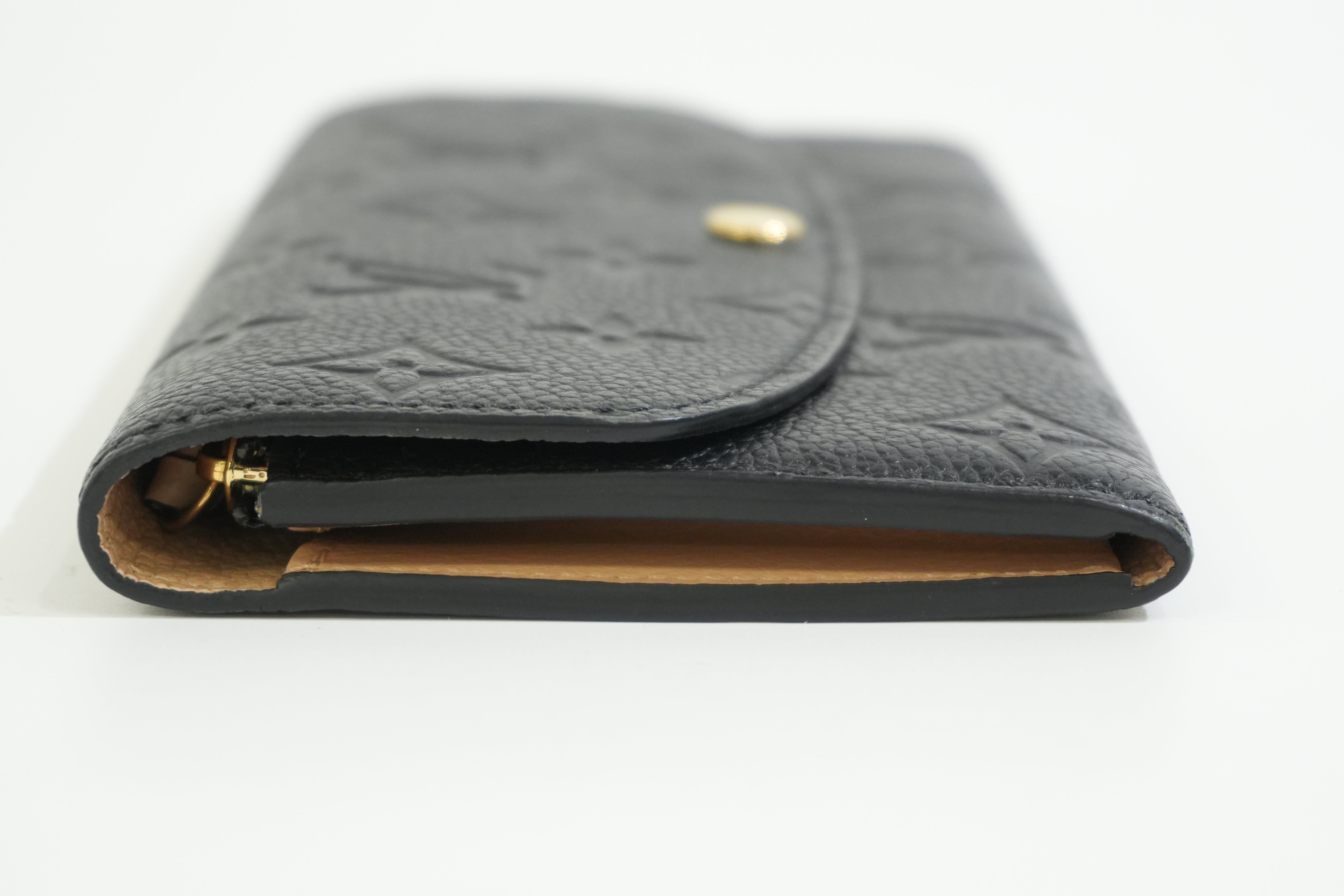 Pre-owned Louis Vuitton Empriente Emillie Wallet Navy Blue