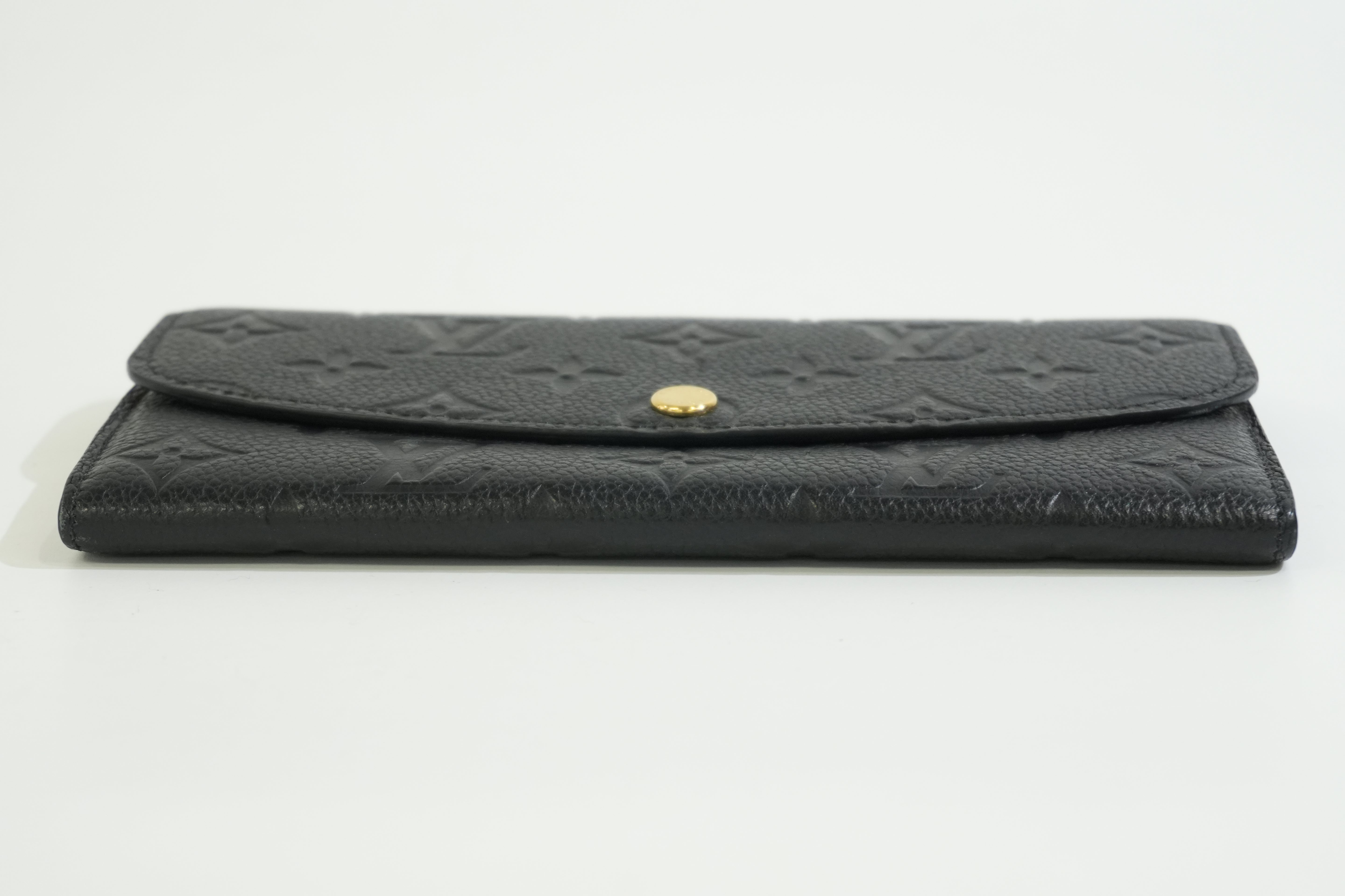 Pre-owned Louis Vuitton Empriente Emillie Wallet Navy Blue