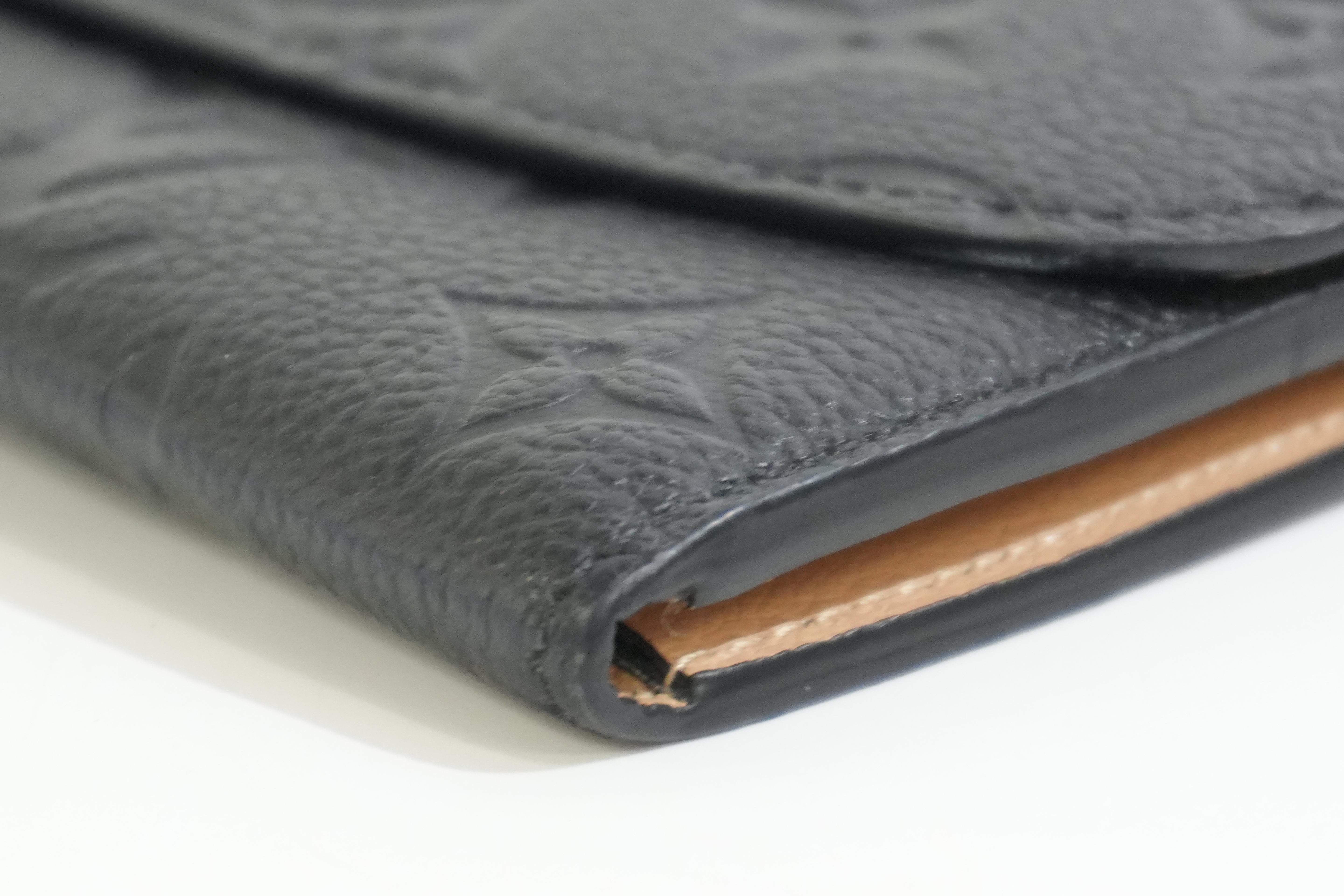 Pre-owned Louis Vuitton Empriente Emillie Wallet Navy Blue