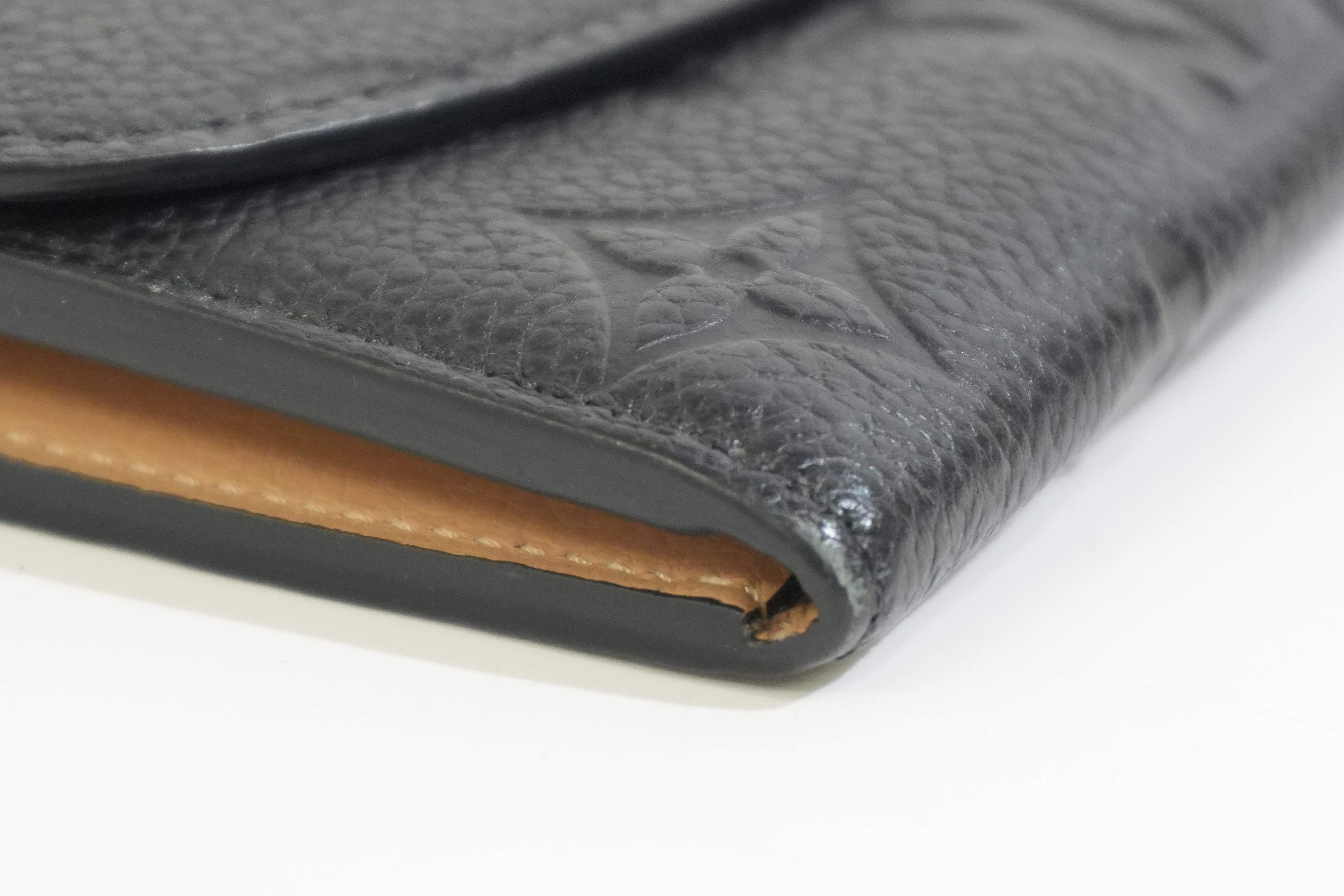 Pre-owned Louis Vuitton Empriente Emillie Wallet Navy Blue