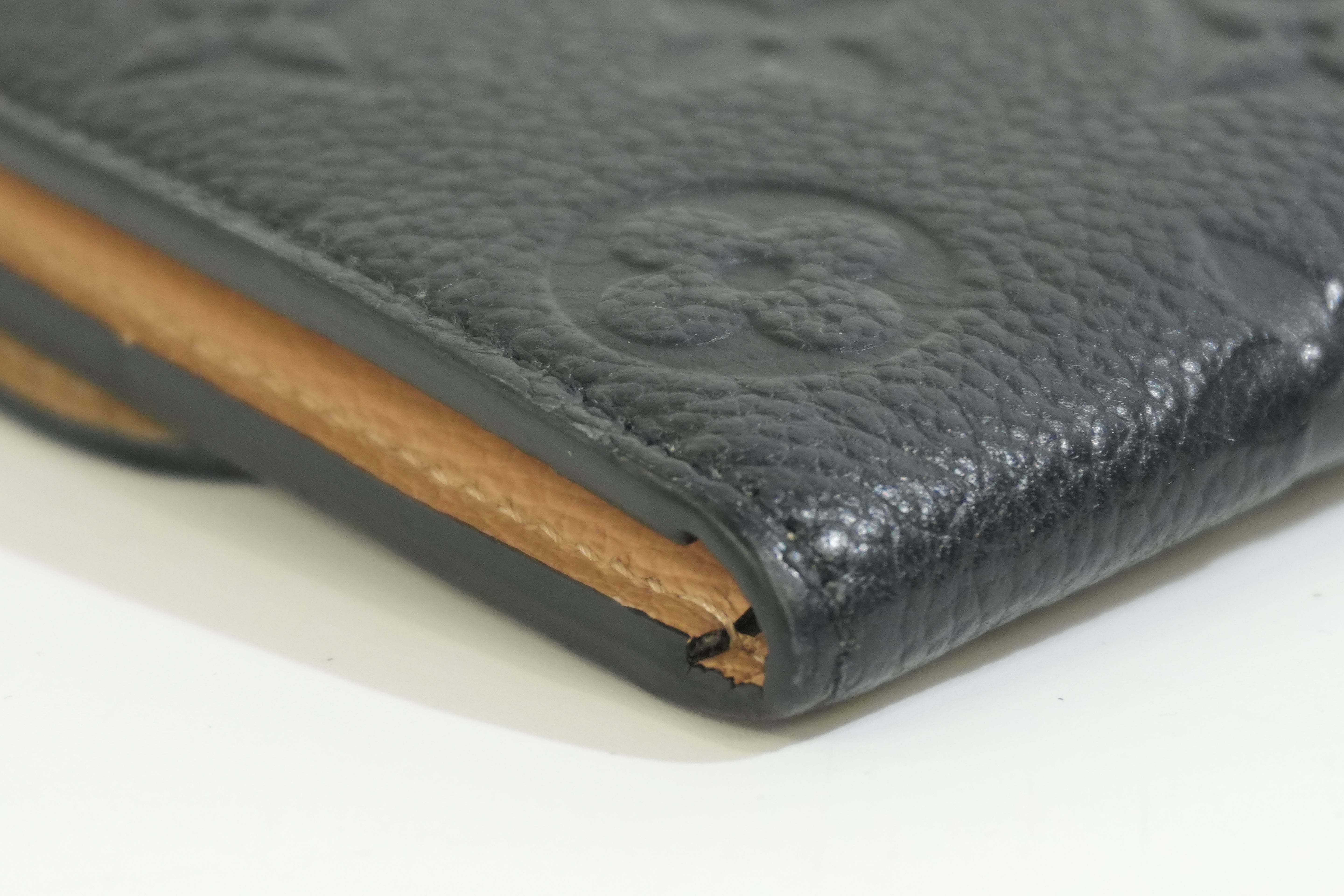 Pre-owned Louis Vuitton Empriente Emillie Wallet Navy Blue
