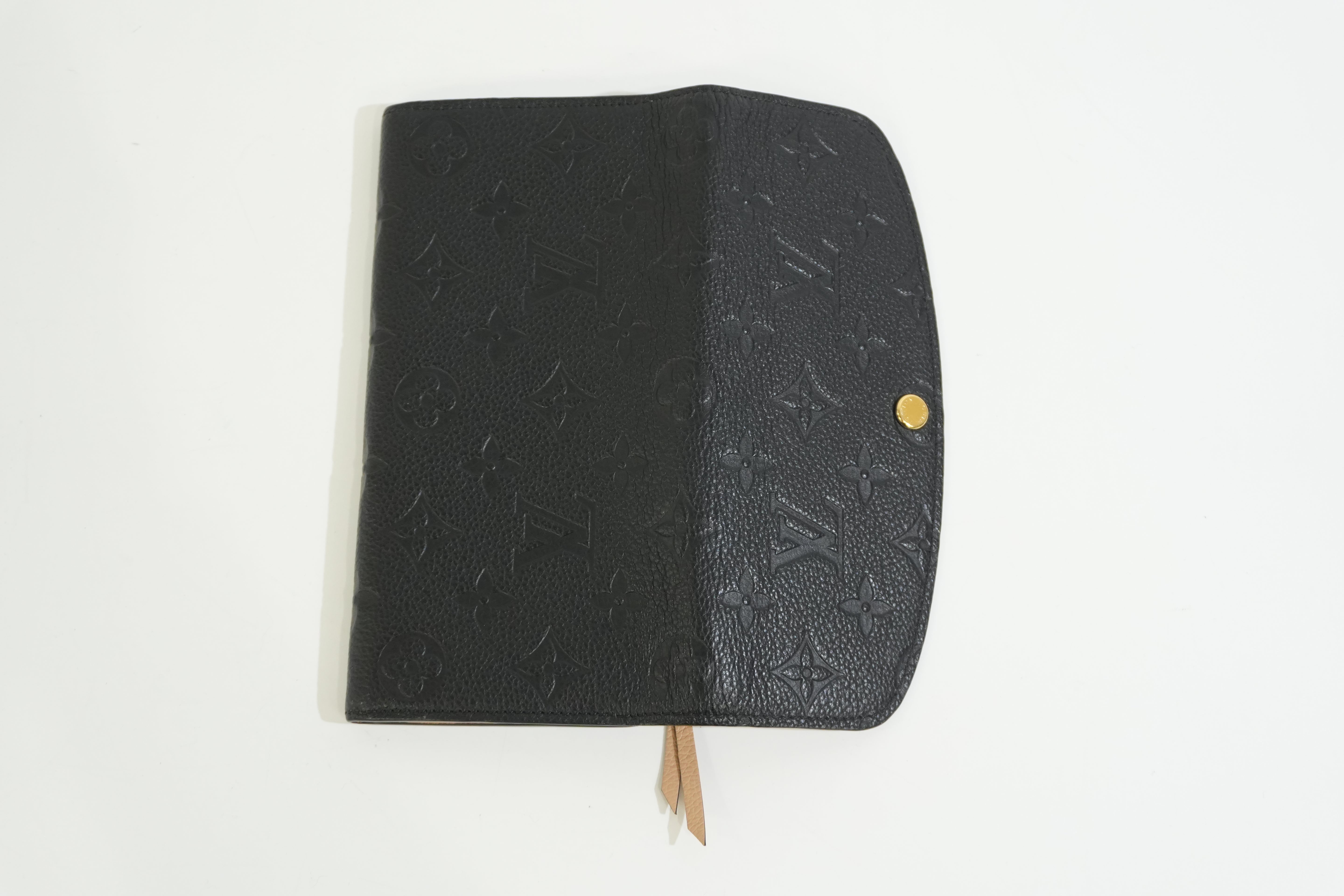 Pre-owned Louis Vuitton Empriente Emillie Wallet Navy Blue