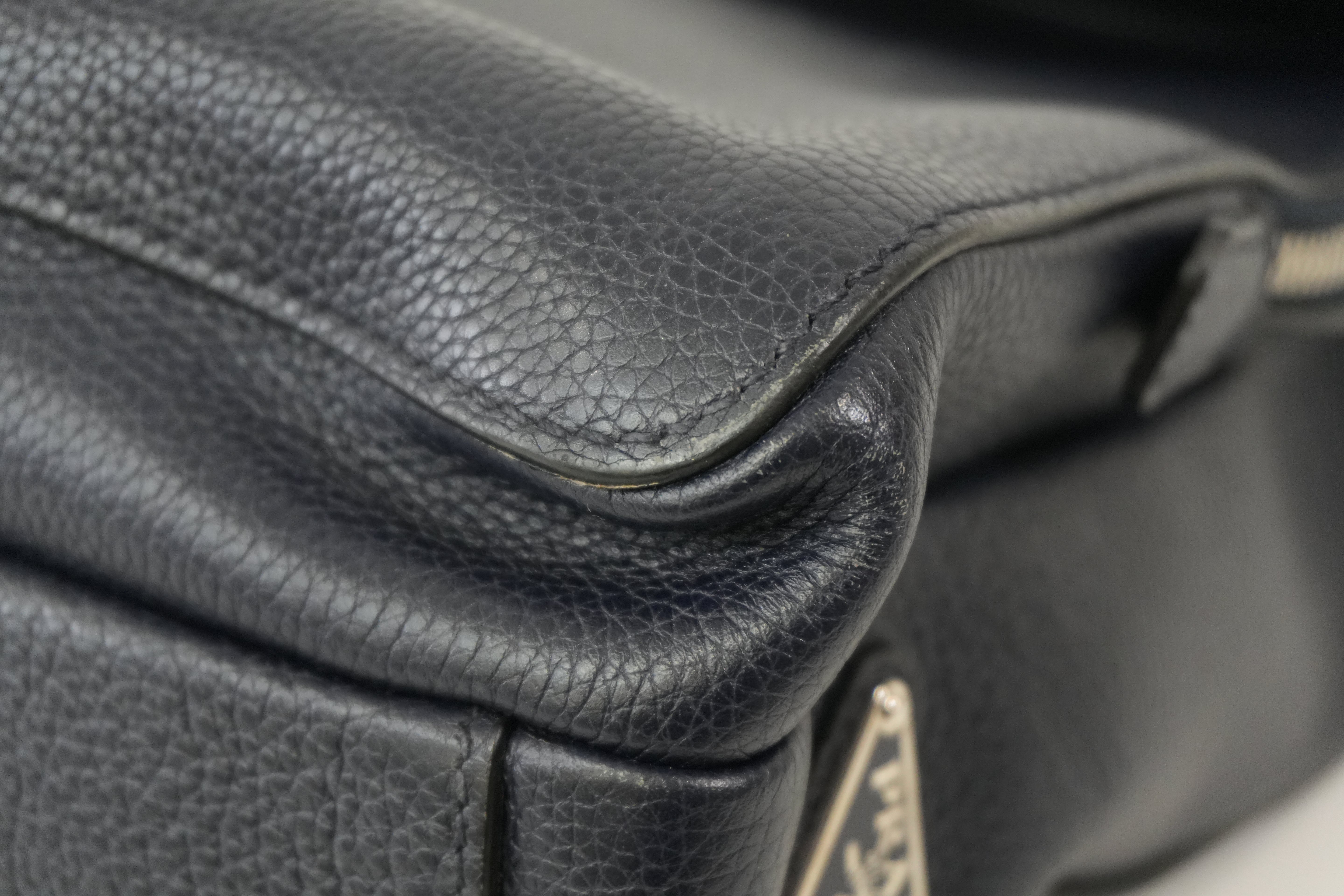 Pre-Owned Prada Briefcase Navy Blue