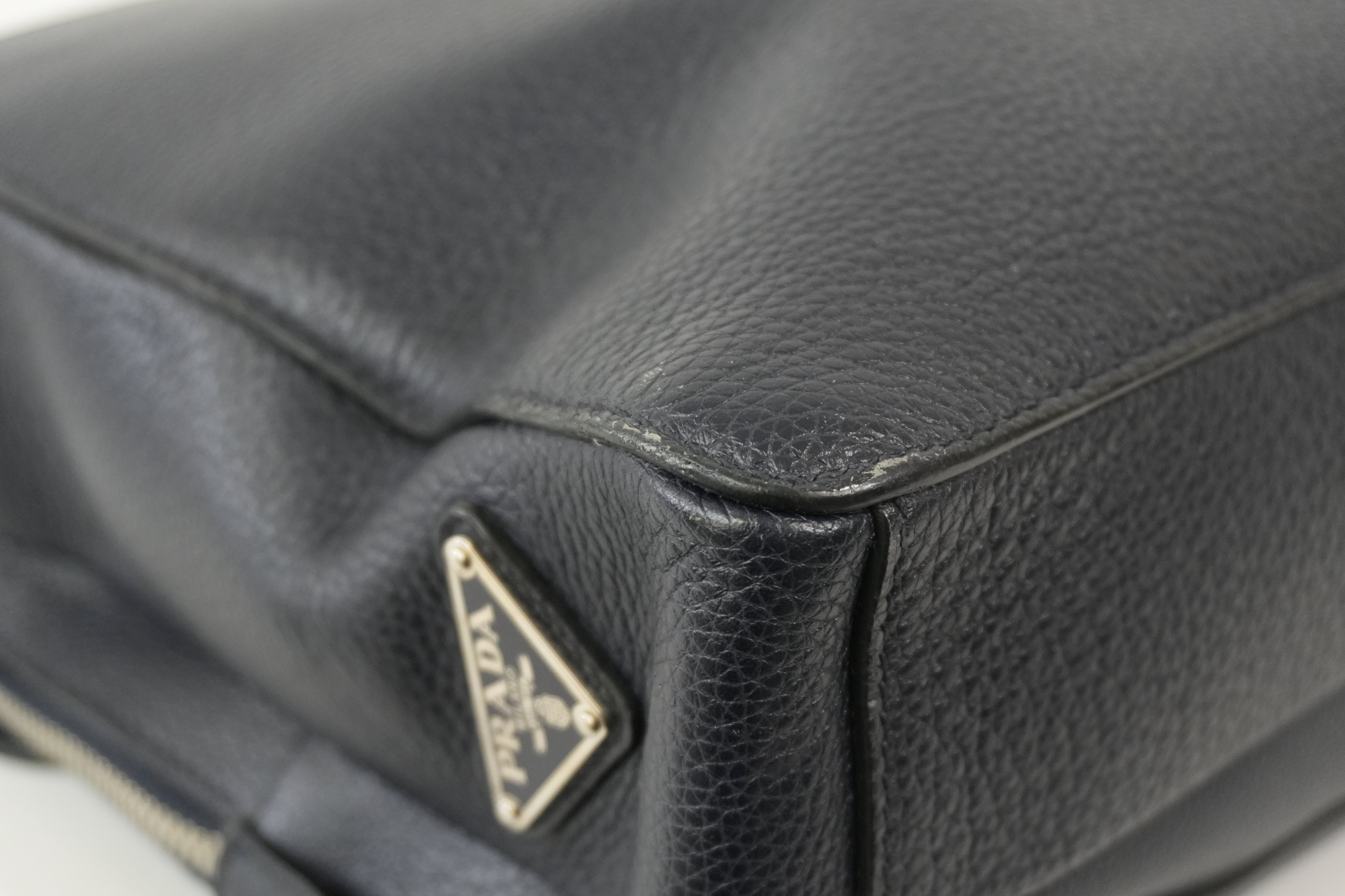 Pre-Owned Prada Briefcase Navy Blue