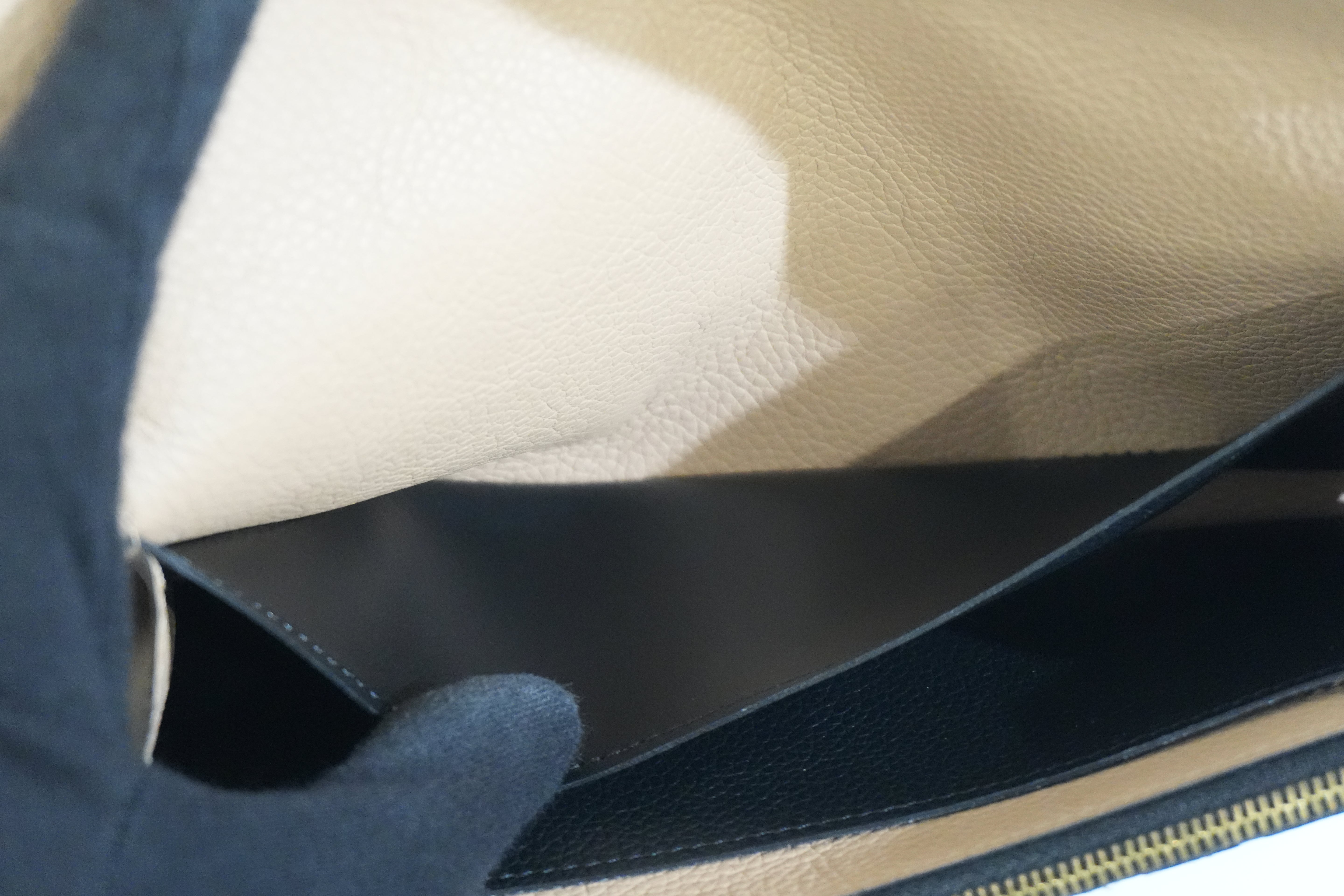 Pre-owned Louis Vuitton Empriente Emillie Wallet Navy Blue