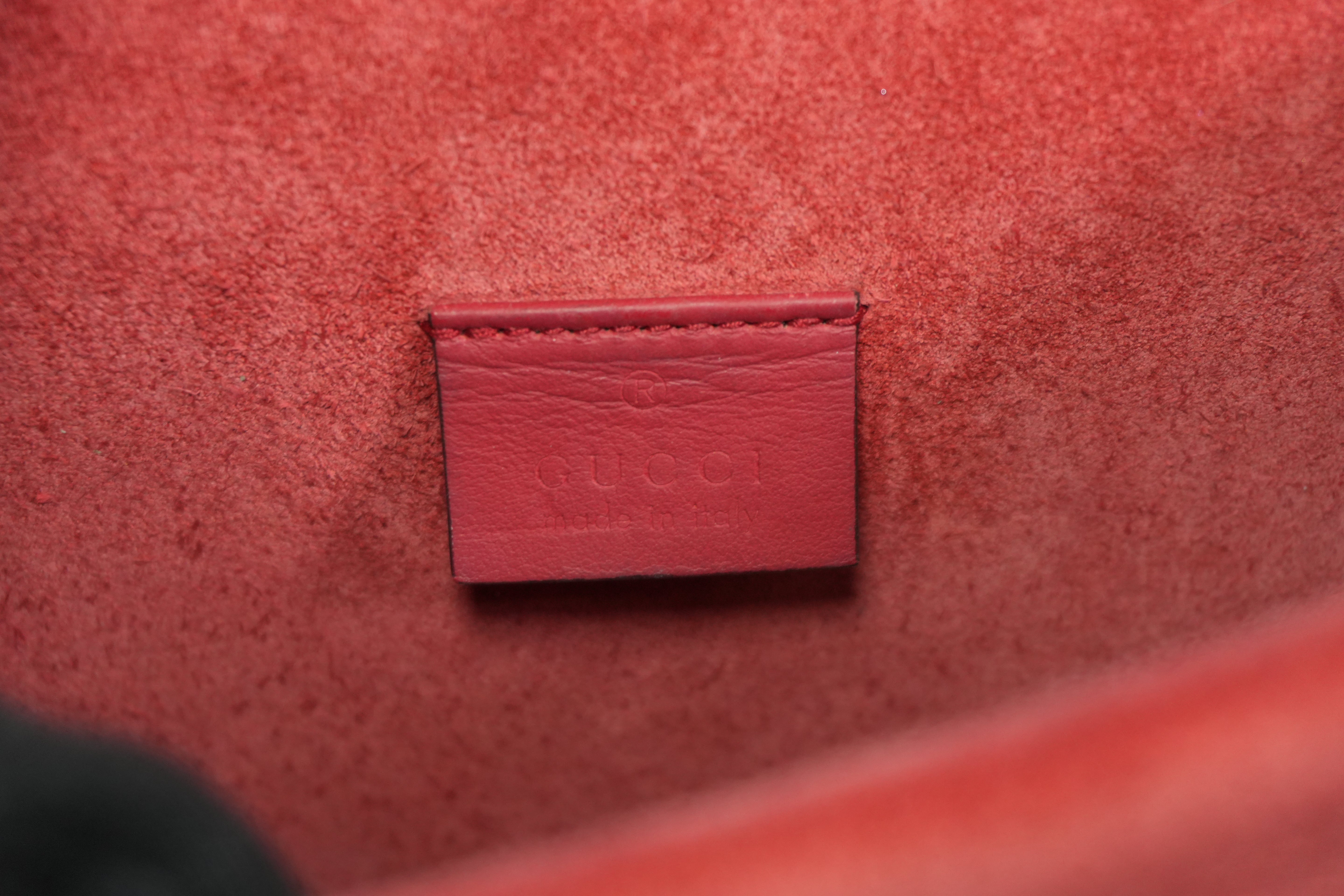 Pre-owned Gucci Dionysus Chain Shoulder Bag Brown and Red