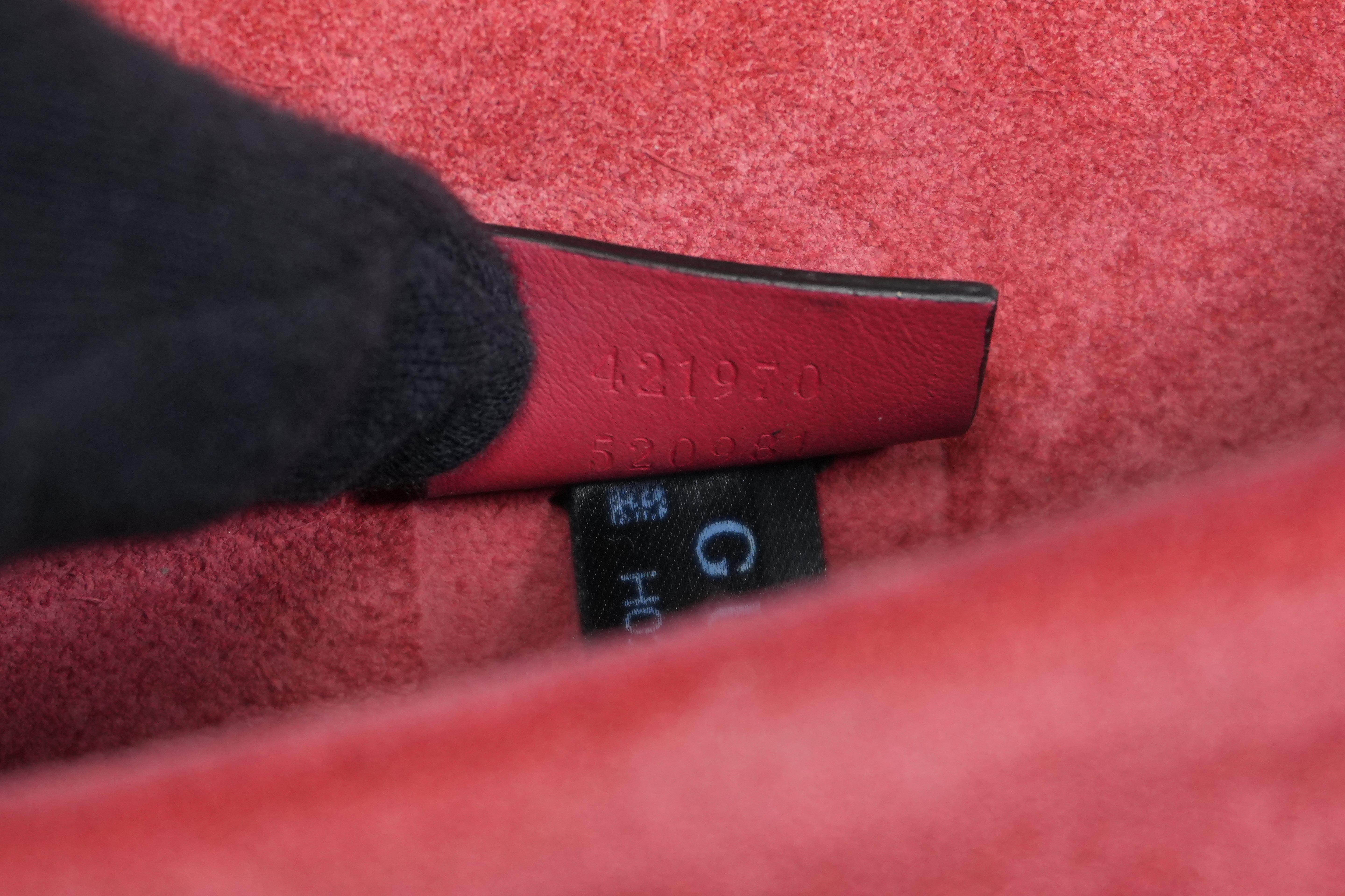 Pre-owned Gucci Dionysus Chain Shoulder Bag Brown and Red