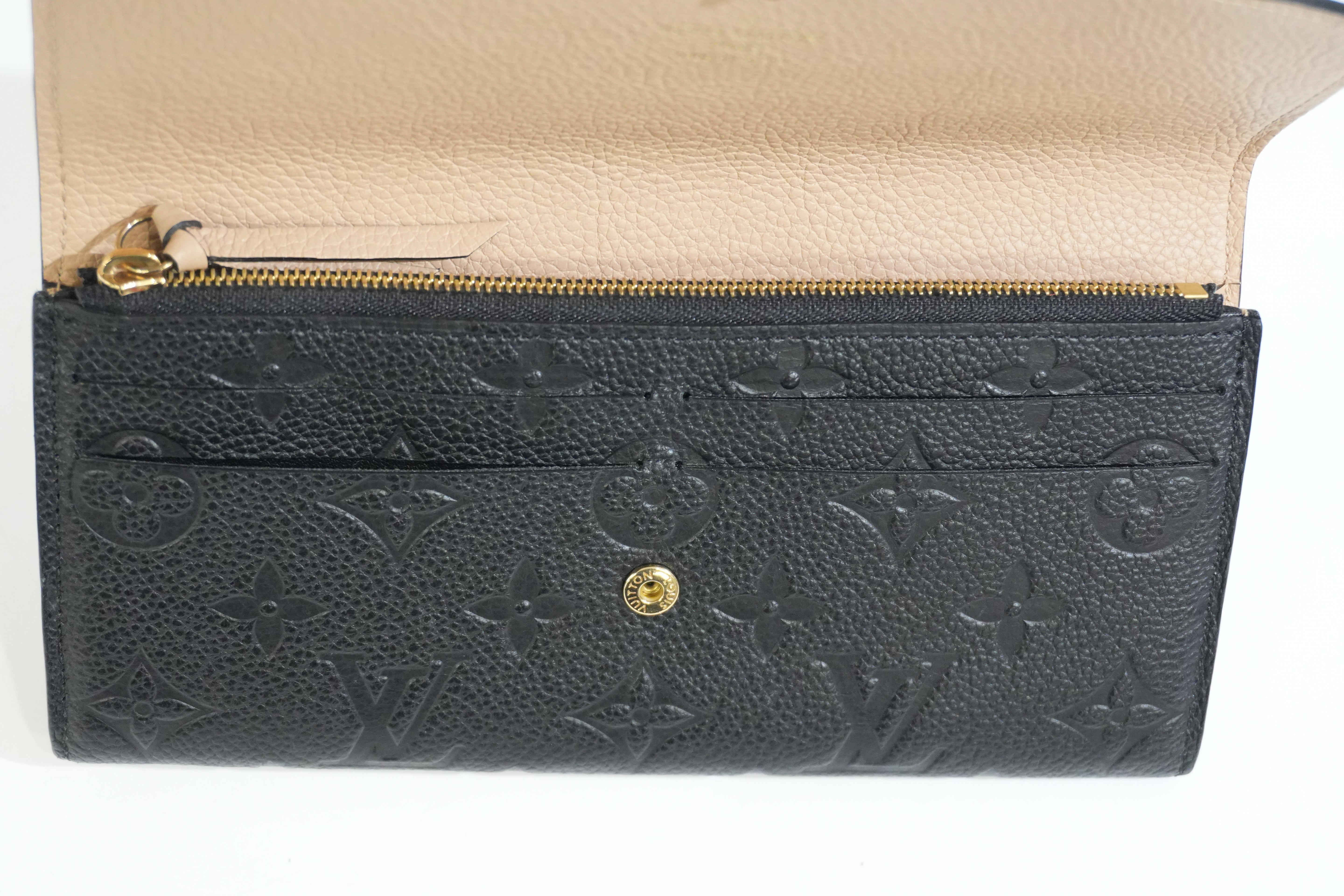 Pre-owned Louis Vuitton Empriente Emillie Wallet Navy Blue