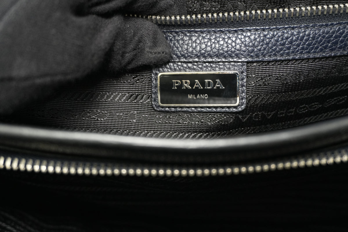 Pre-Owned Prada Briefcase Navy Blue