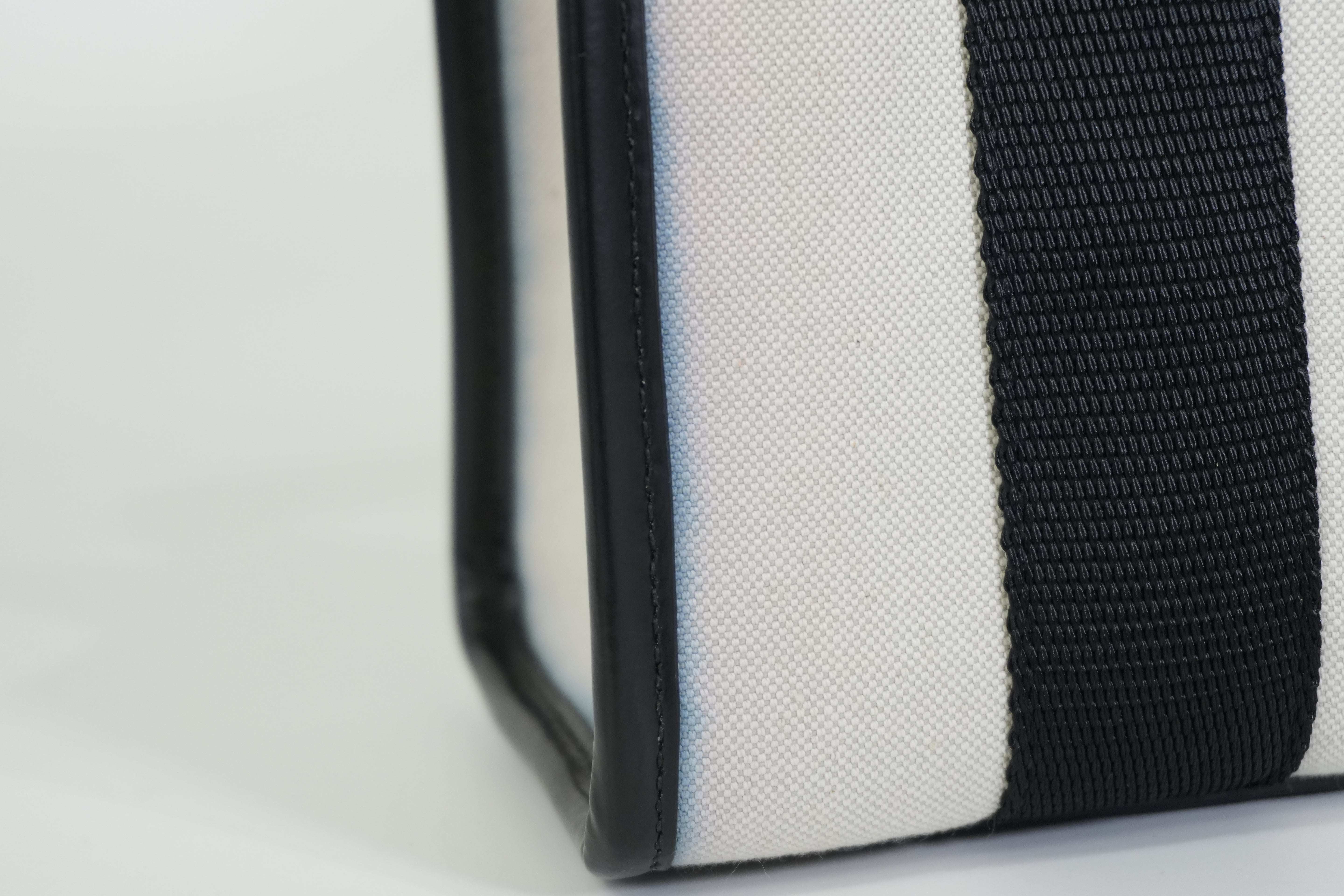 Pre-owned Balenciaga Two Way Small Handbag Black and White