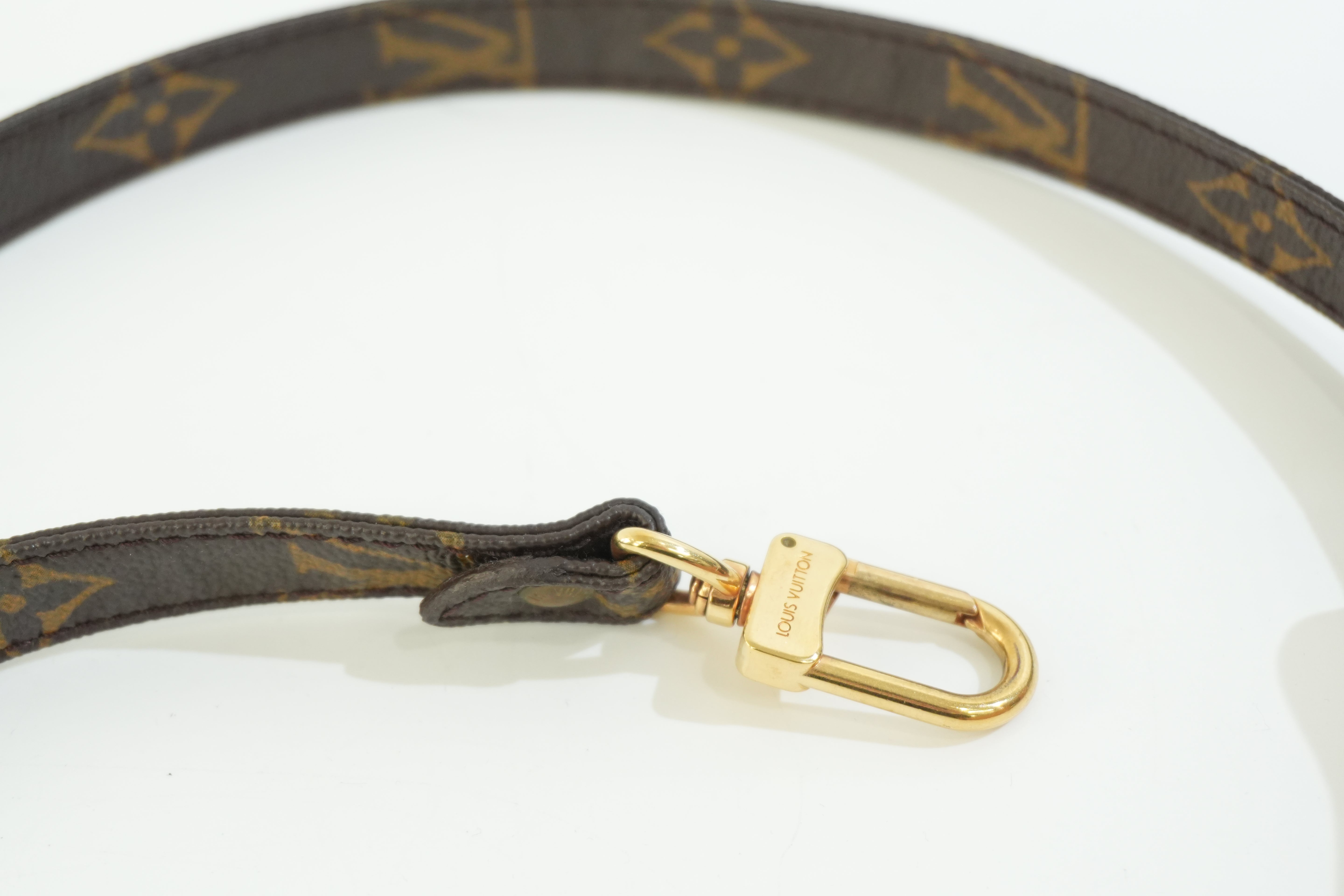 Pre-owned Louis Vuitton Monogram Strap 90 cm