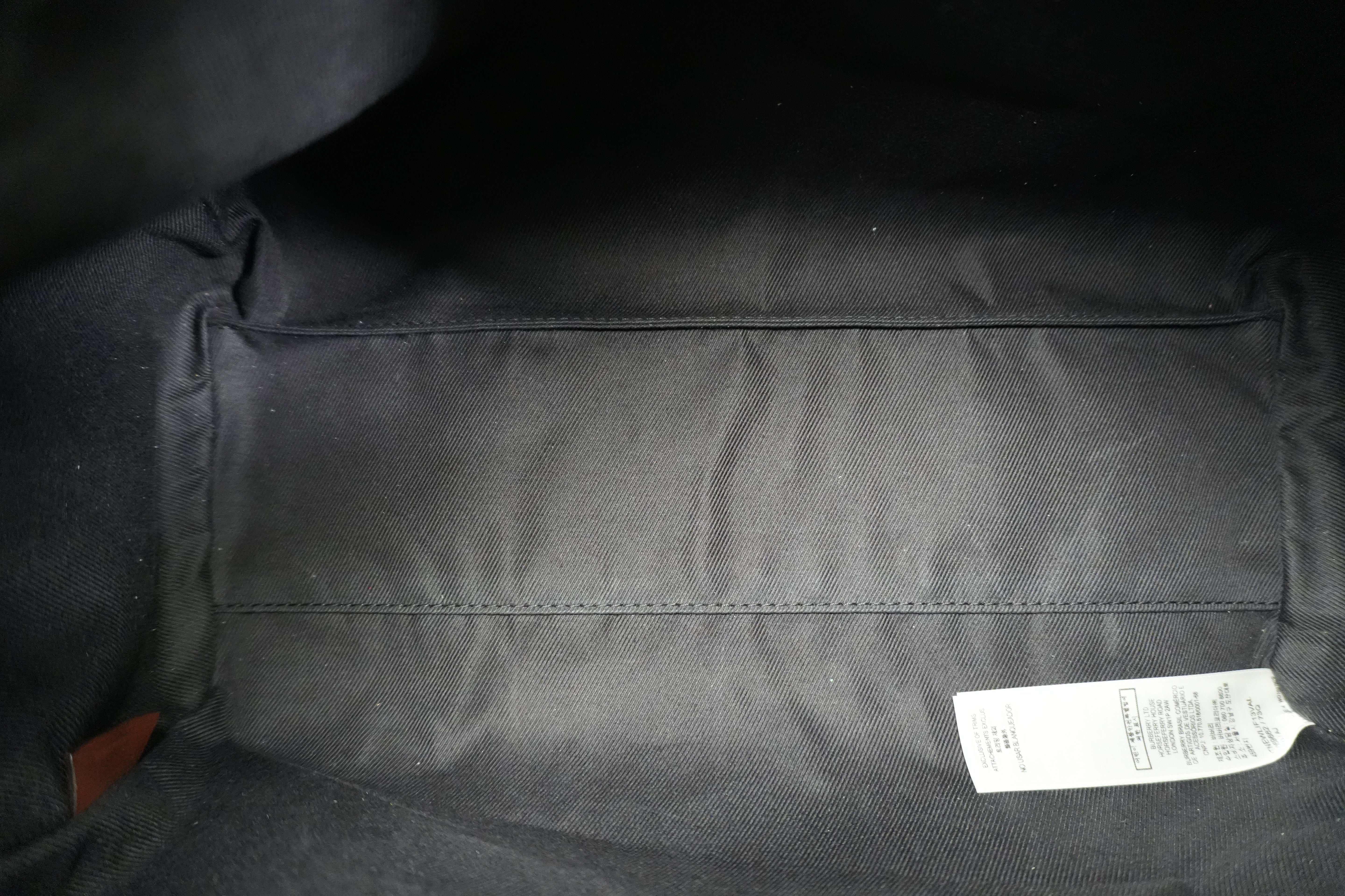 Pre-owned Burberry Two Way Medium Check Bowling Shoulder Bag Brown