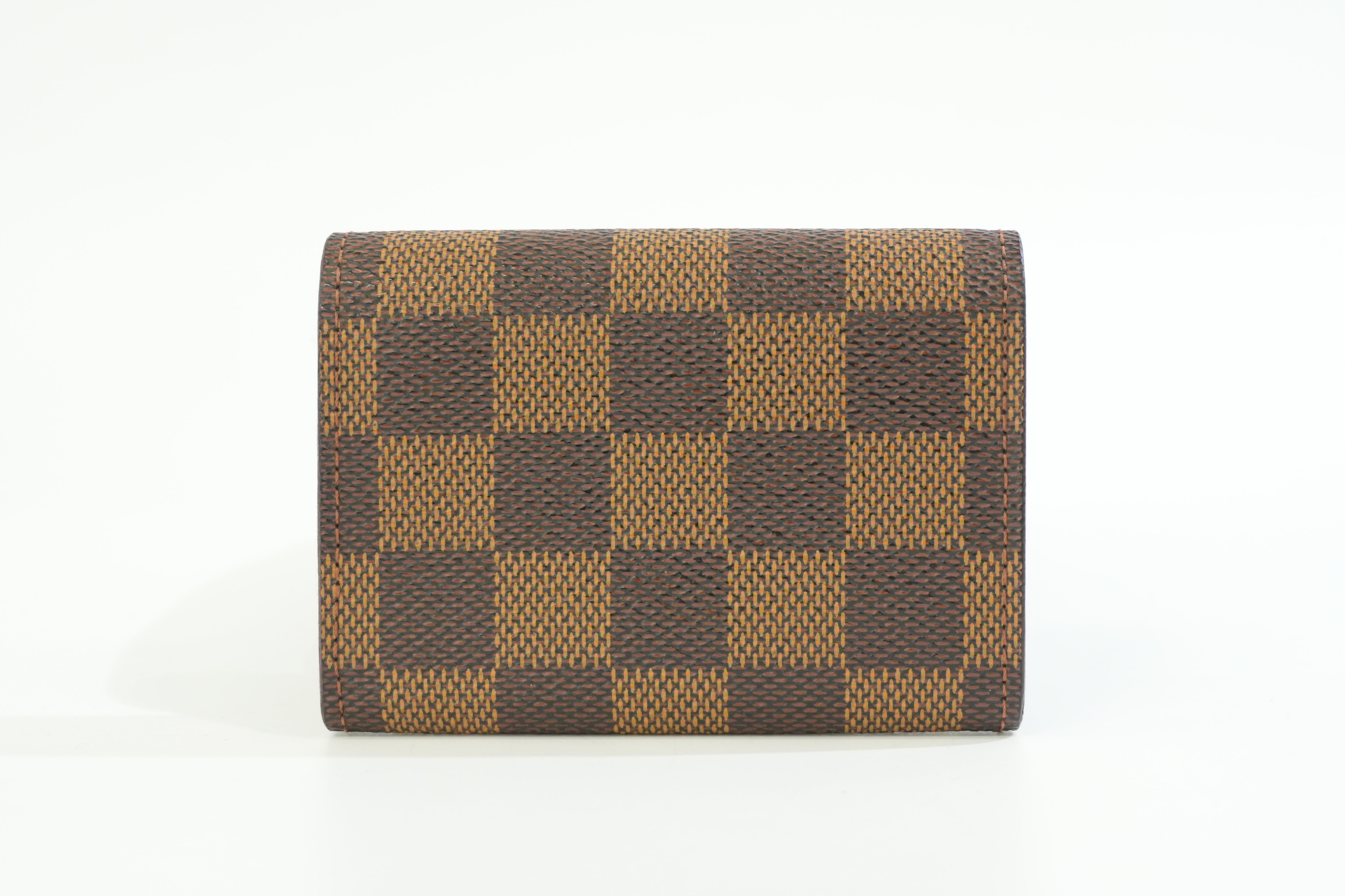 Pre-owned Louis Vuitton Damier Ebene Coin and Card Case