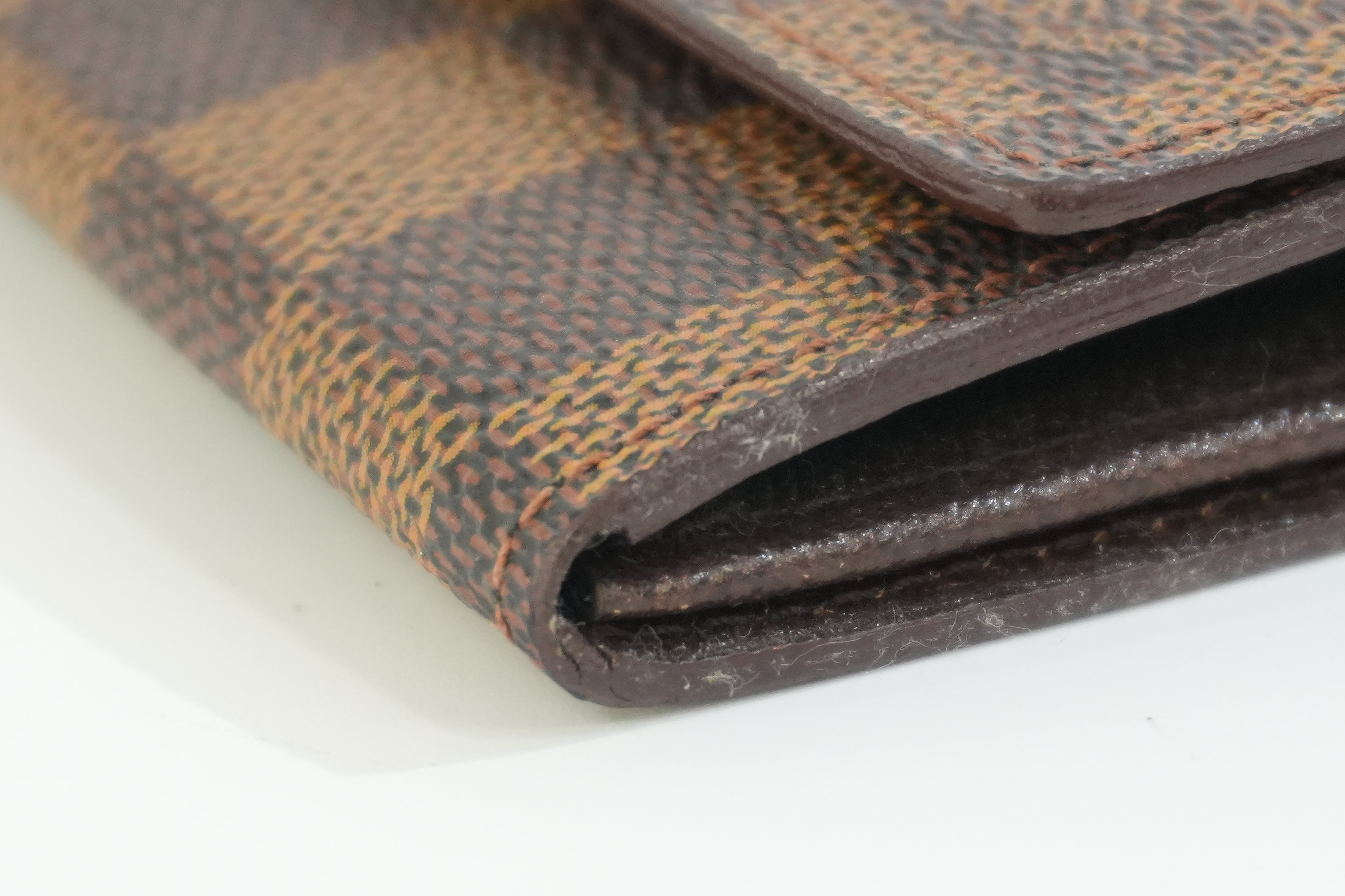 Pre-owned Louis Vuitton Damier Ebene Coin and Card Case