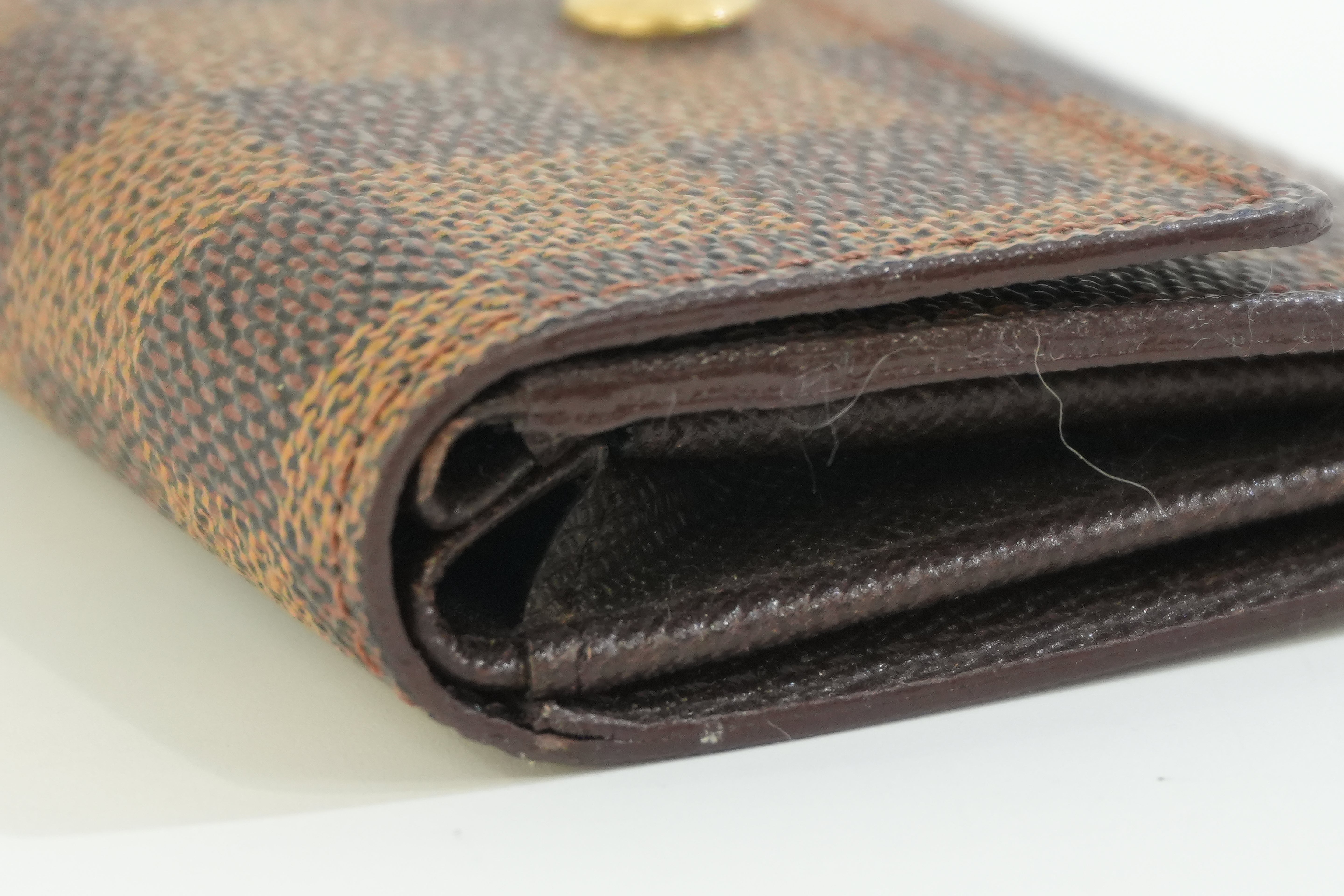Pre-owned Louis Vuitton Damier Ebene Coin and Card Case