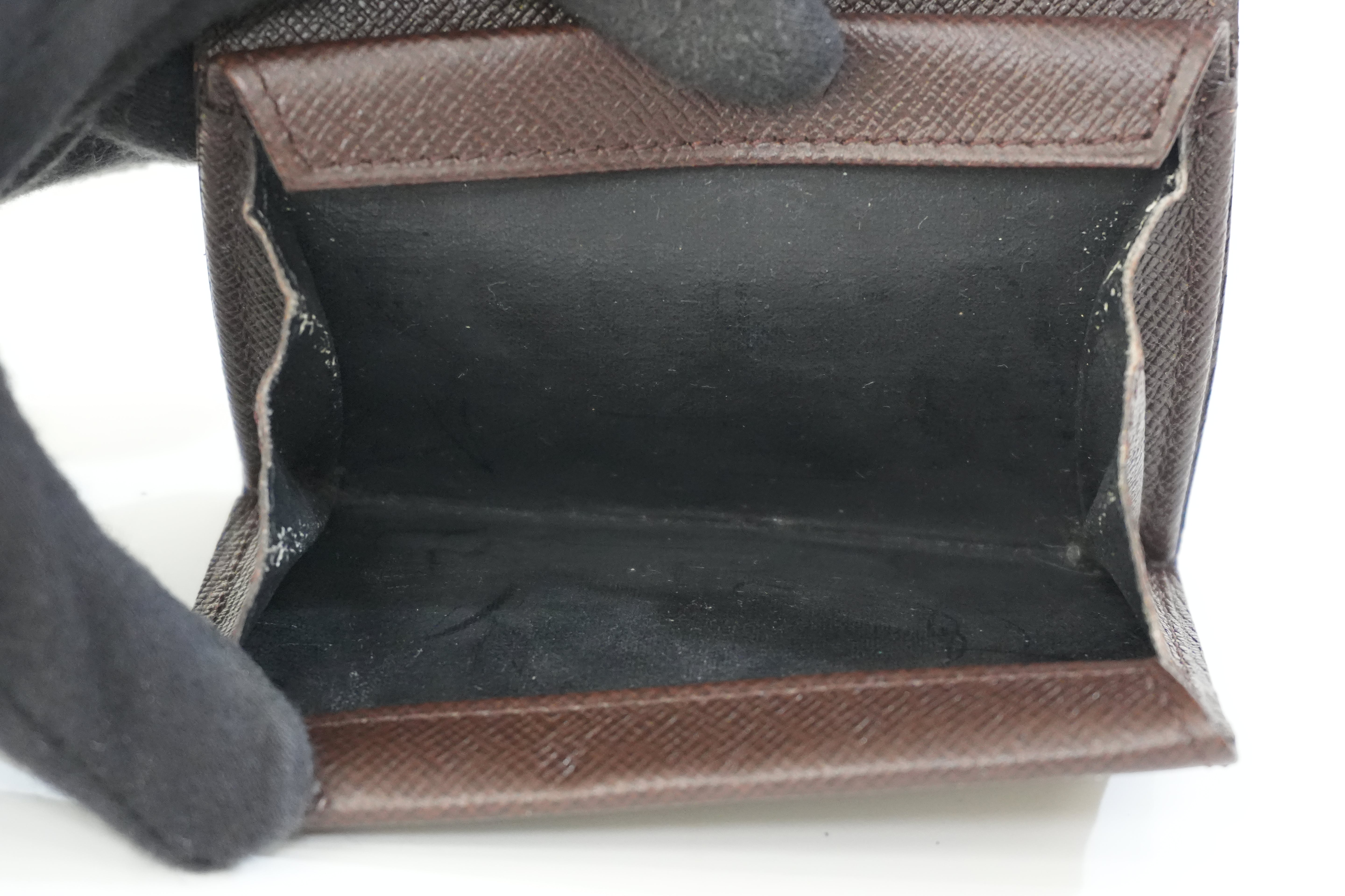 Pre-owned Louis Vuitton Damier Ebene Coin and Card Case