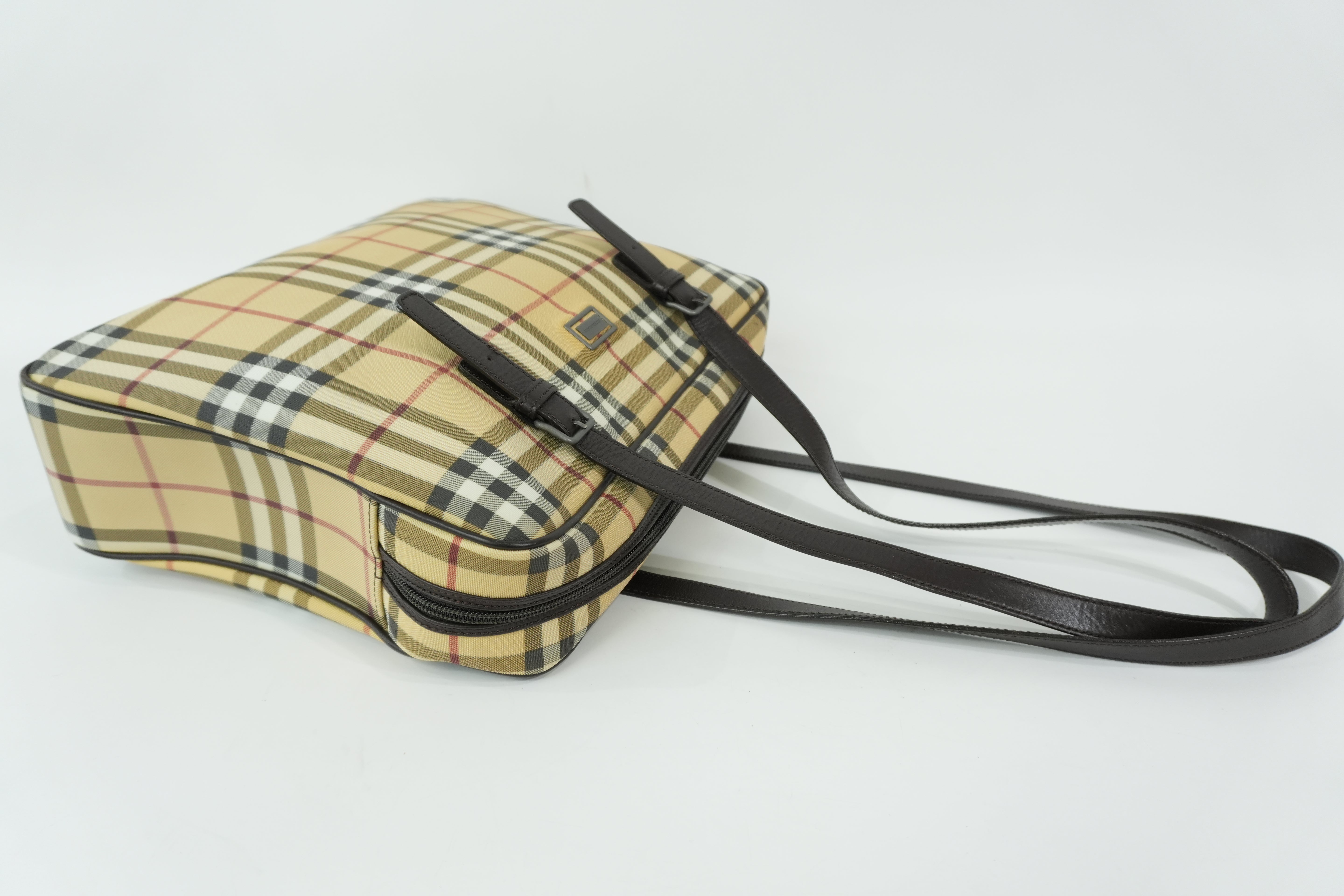 Pre-Owned Burberry  Nova Check Tote Bag Beige