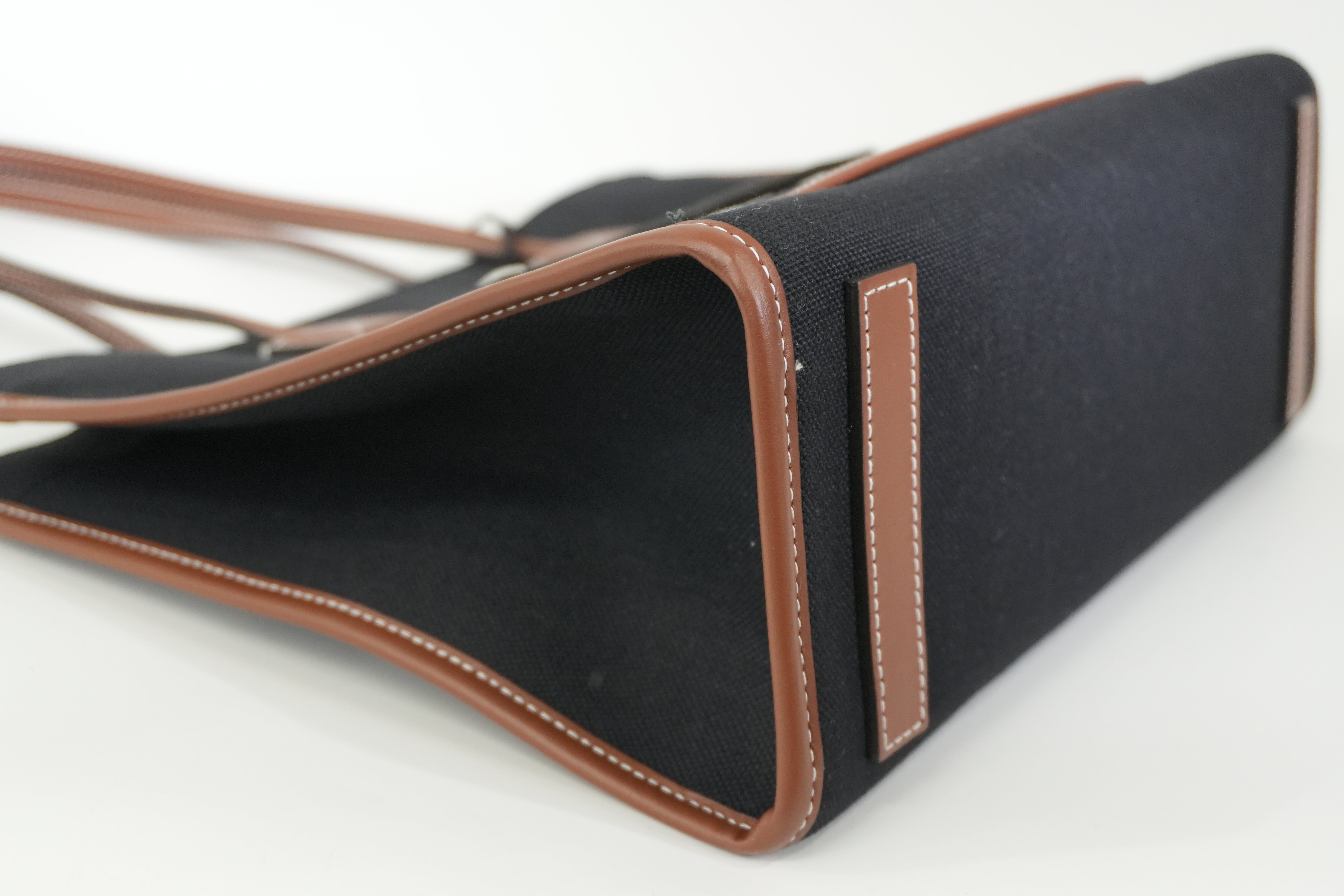 Pre-owned Burberry Freya Tote Bag Black and Brown