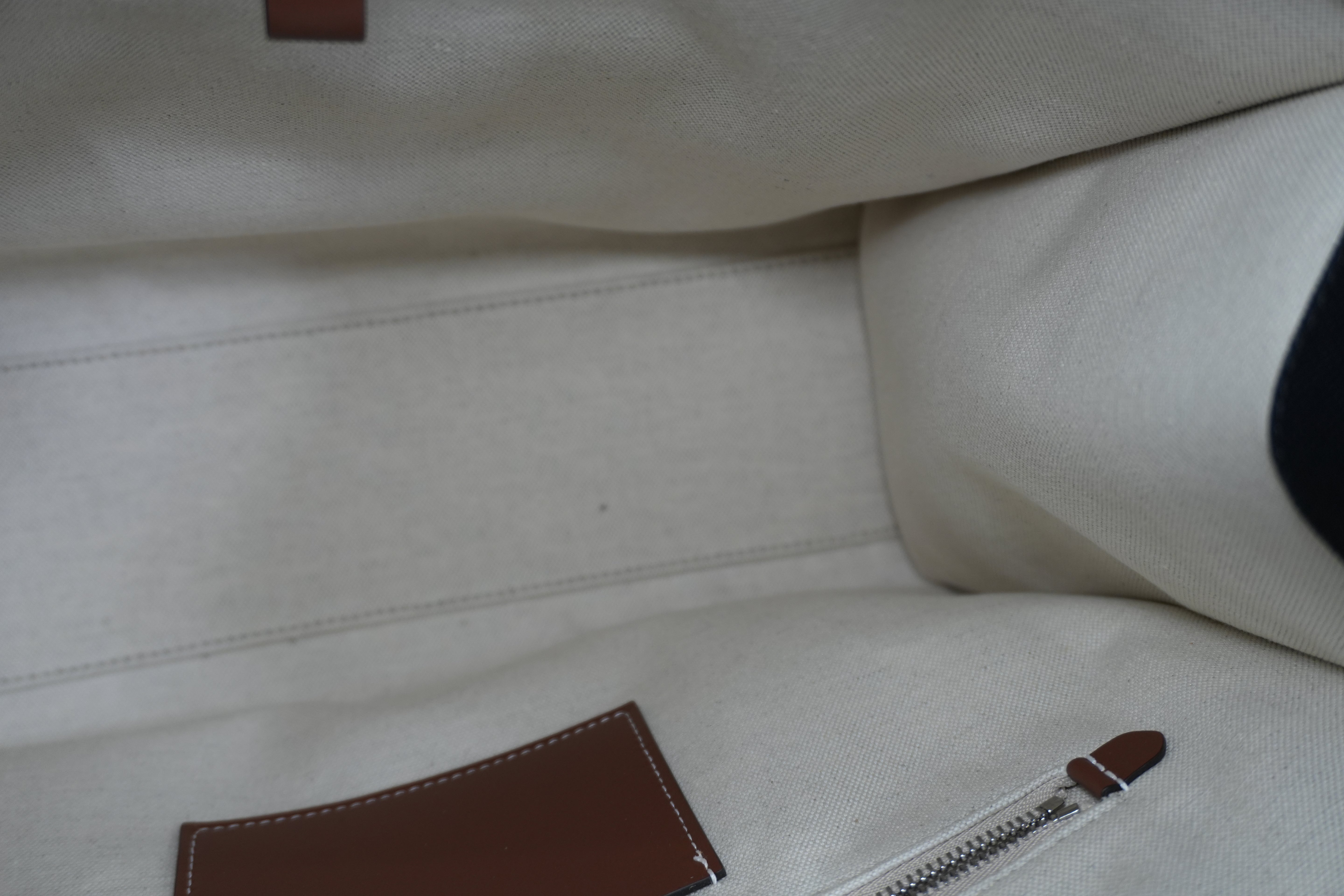 Pre-owned Burberry Freya Tote Bag Black and Brown