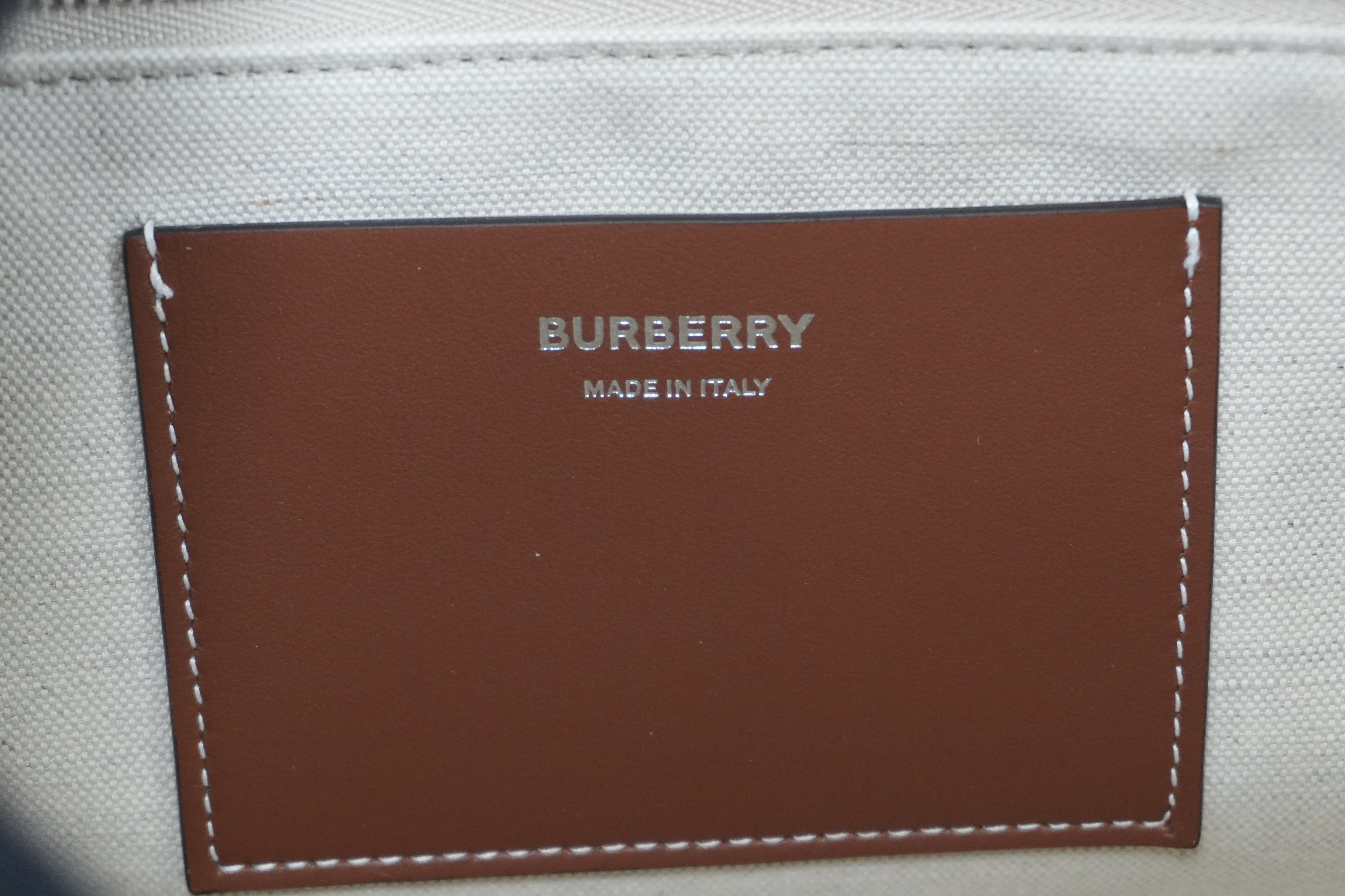 Pre-owned Burberry Freya Tote Bag Black and Brown