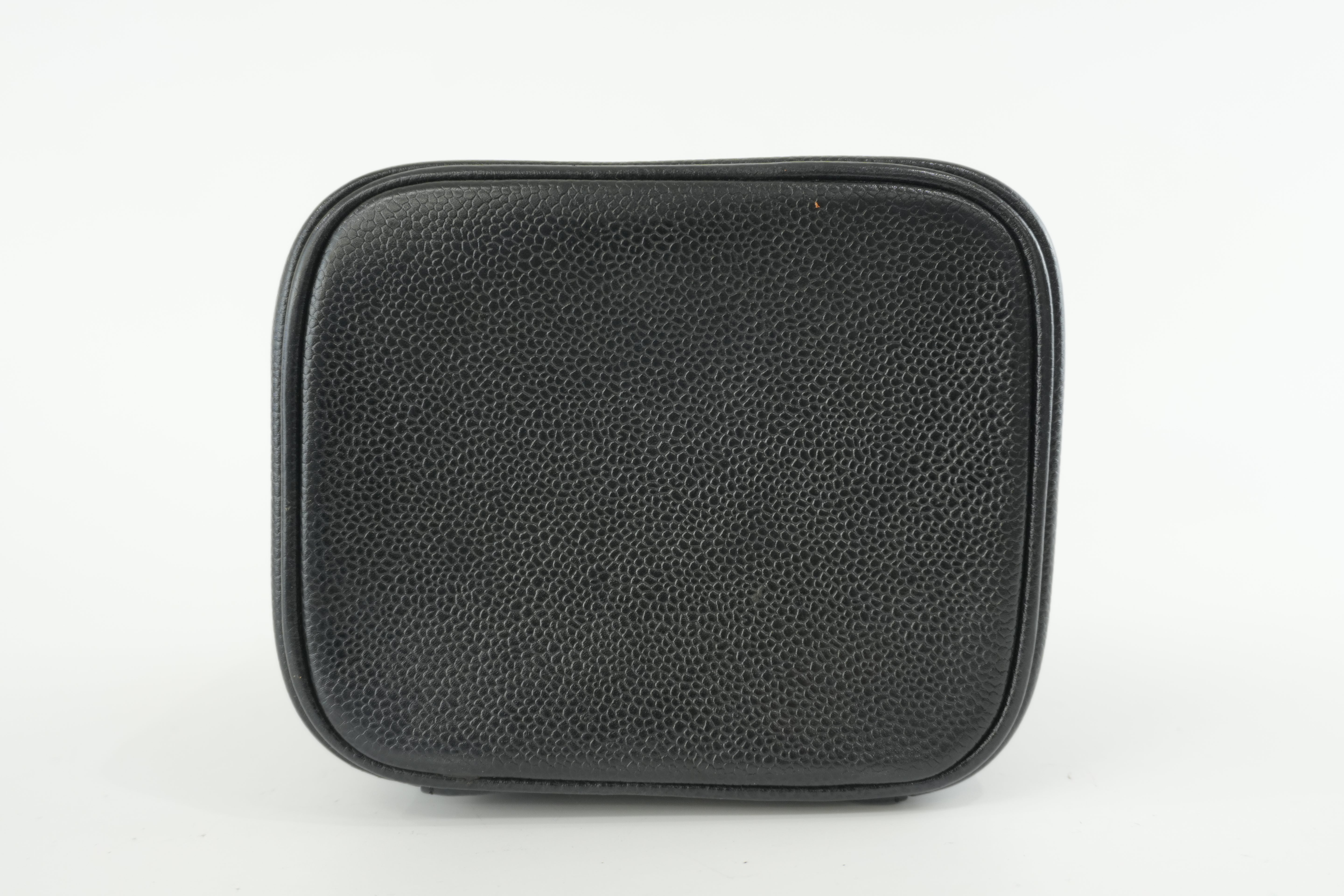 Chanel Caviar Leather Vanity Case Black Used