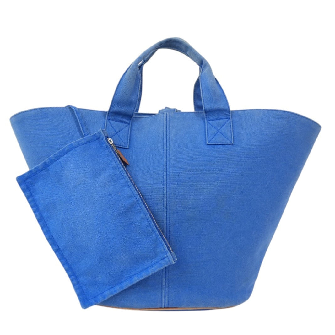 Pre-Owned Hermes Panier De Plague Handbag Blue