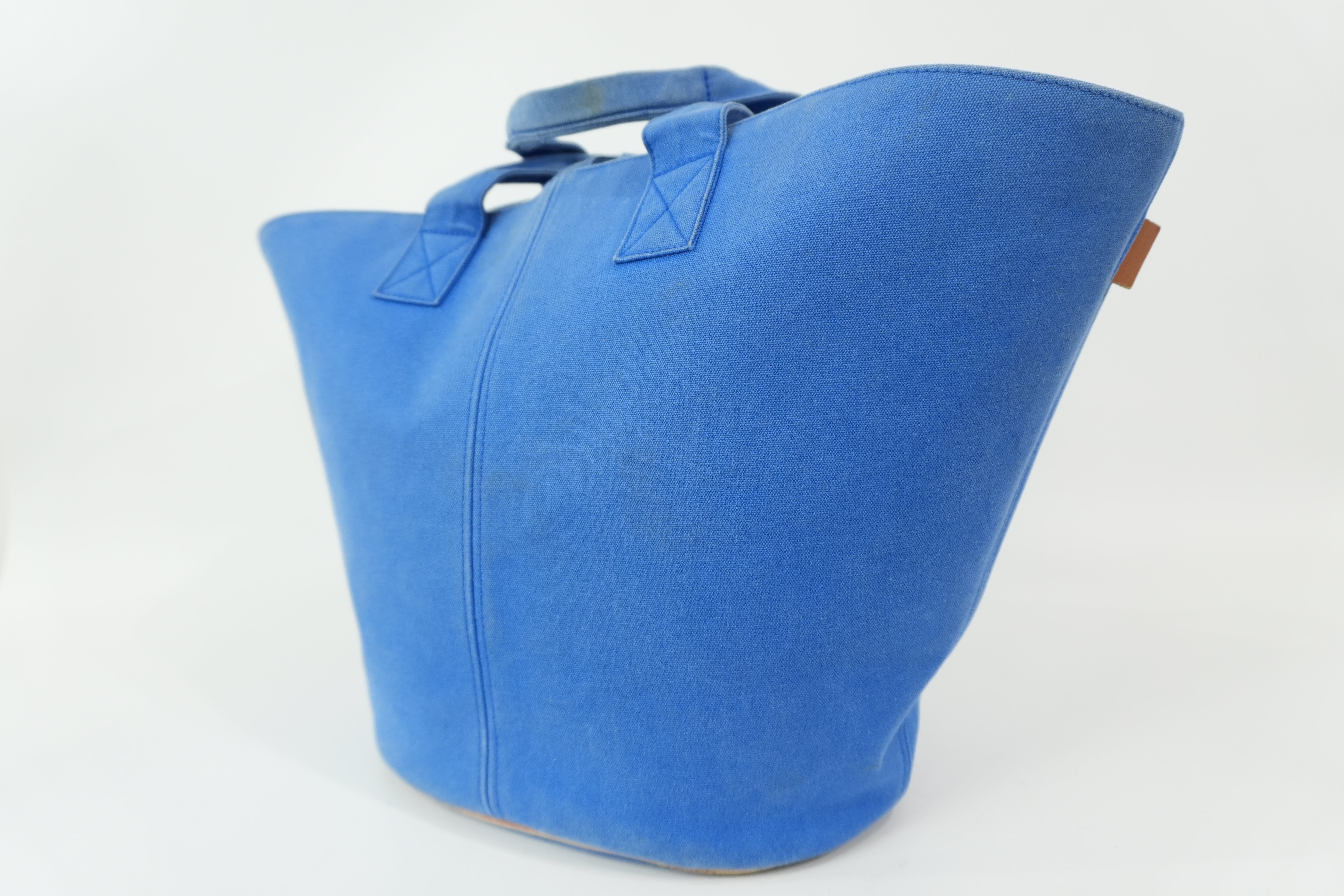 Pre-Owned Hermes Panier De Plague Handbag Blue