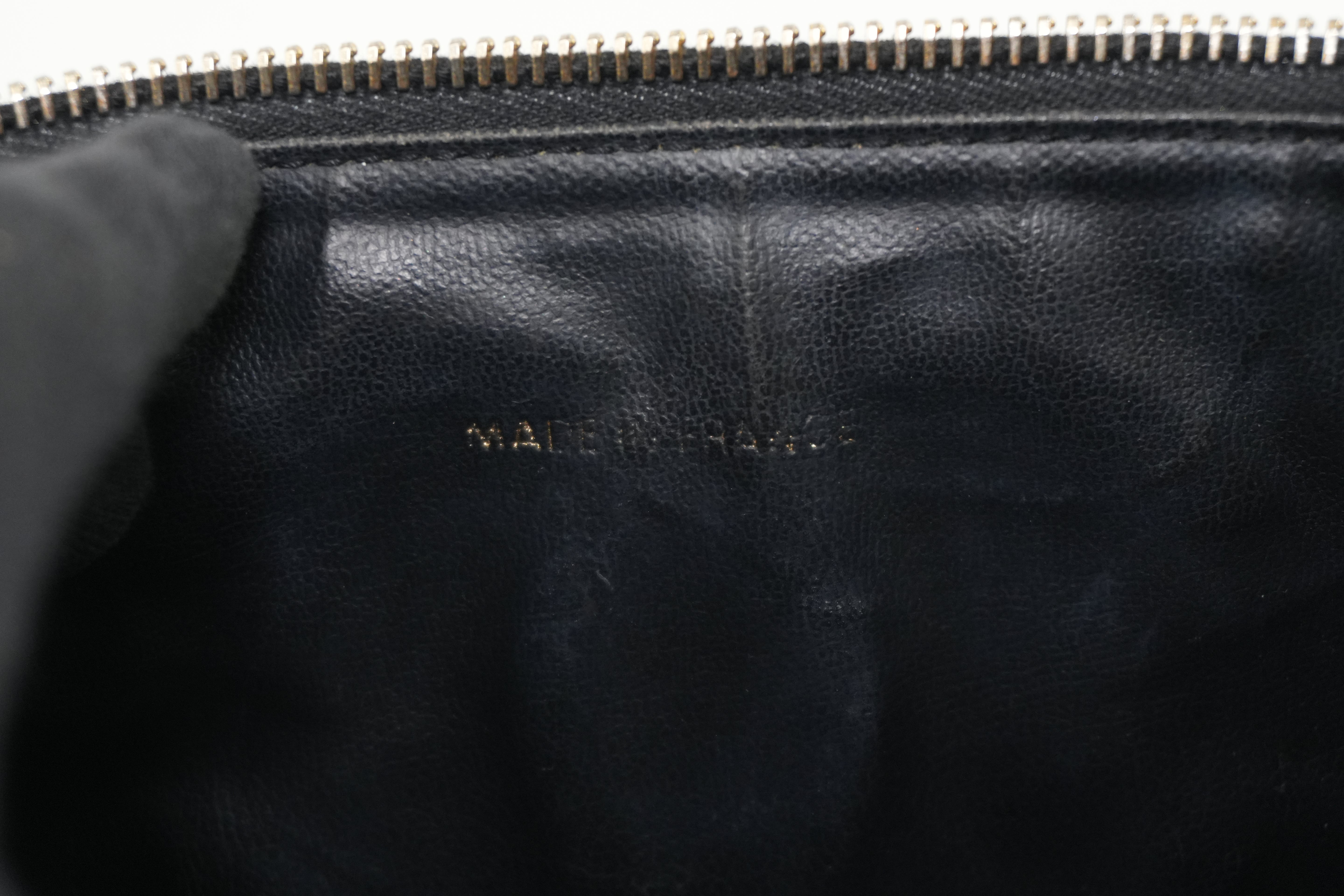 Chanel Caviar Leather Vanity Case Black Used