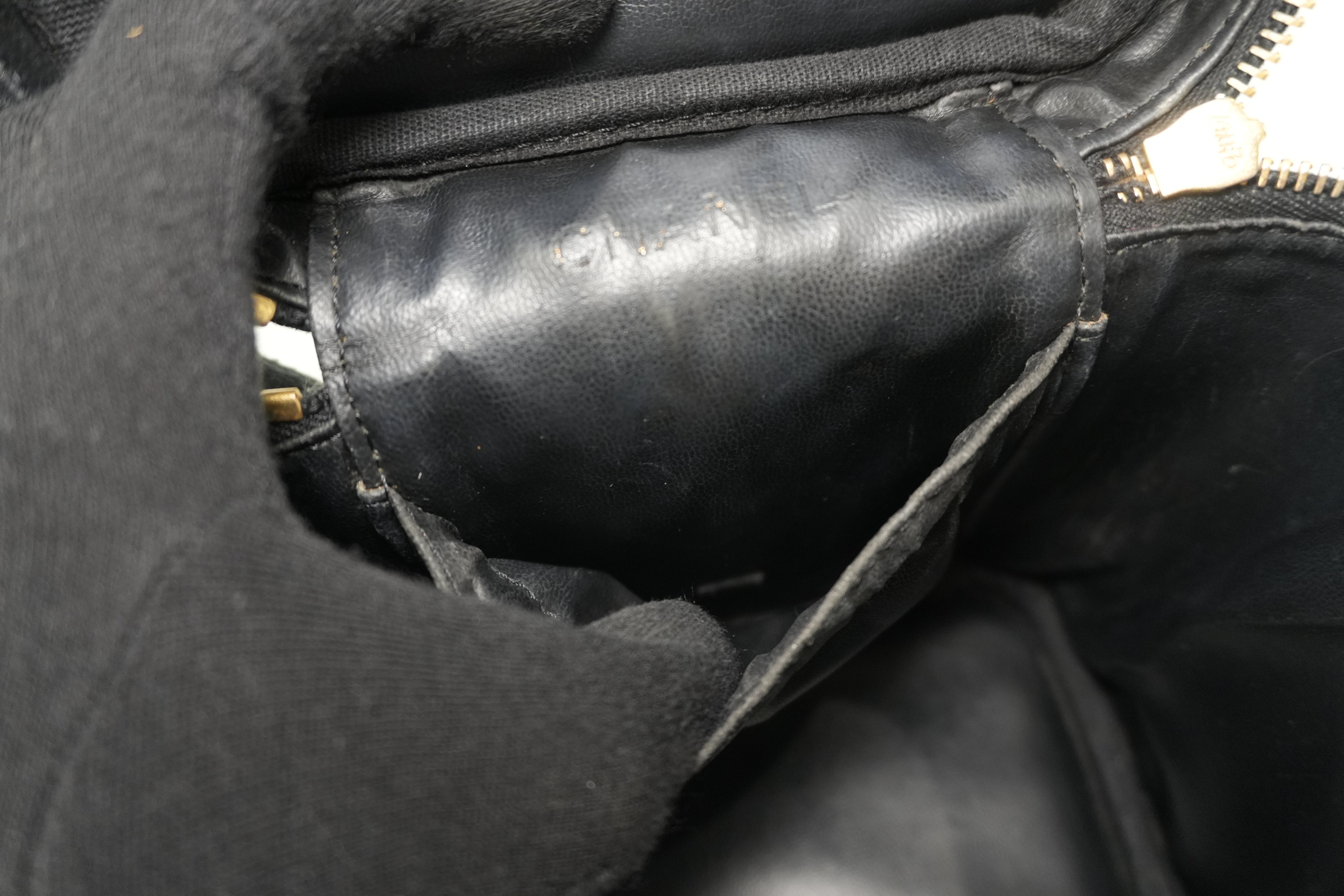 Chanel Caviar Leather Vanity Case Black Used