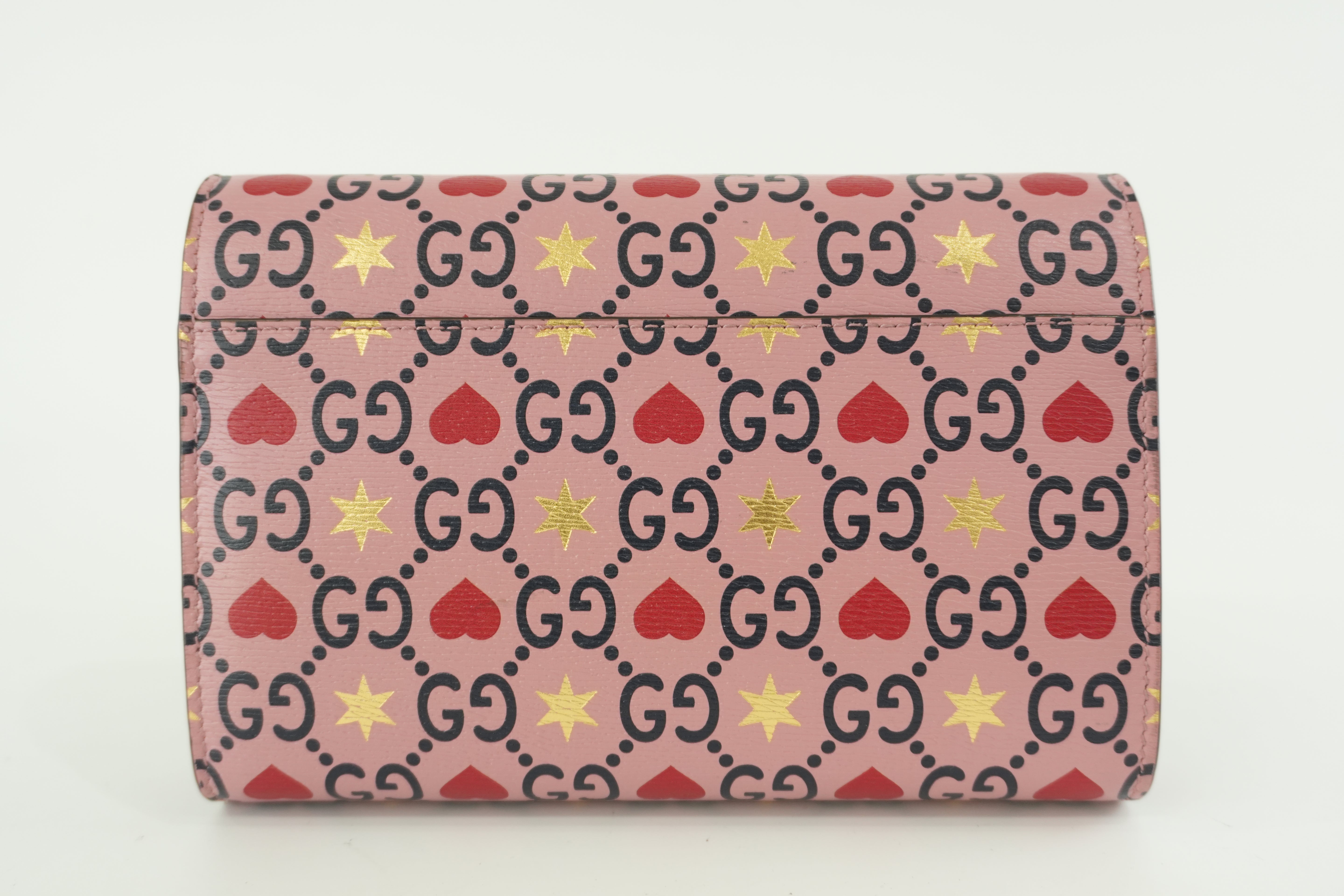 Gucci Leather Dionysus Valentine Limited Edition Pink Chain Shoulder Bag Used