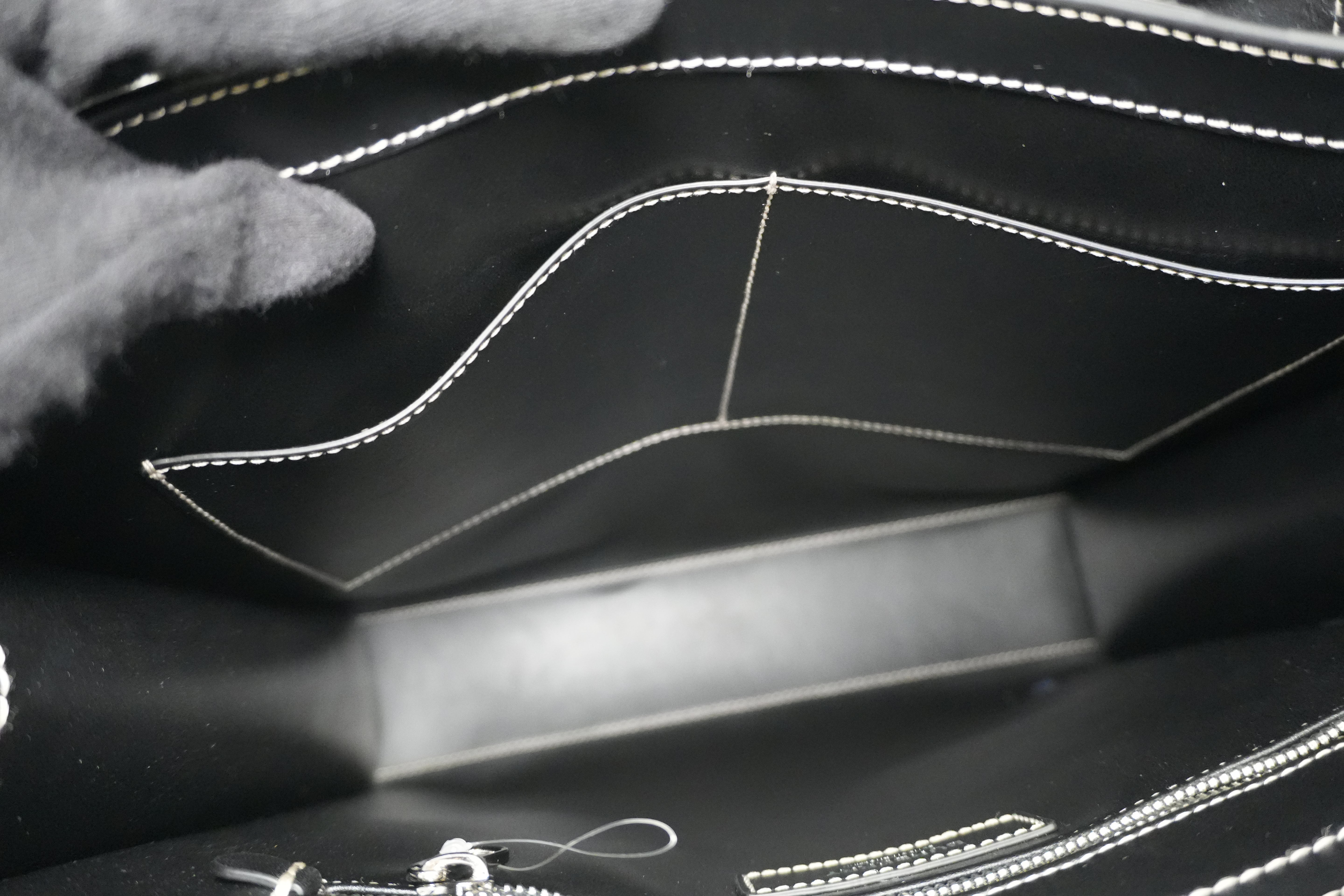 Pre-owned Burberry Two Way Medium Check Denny Tote Bag Brown