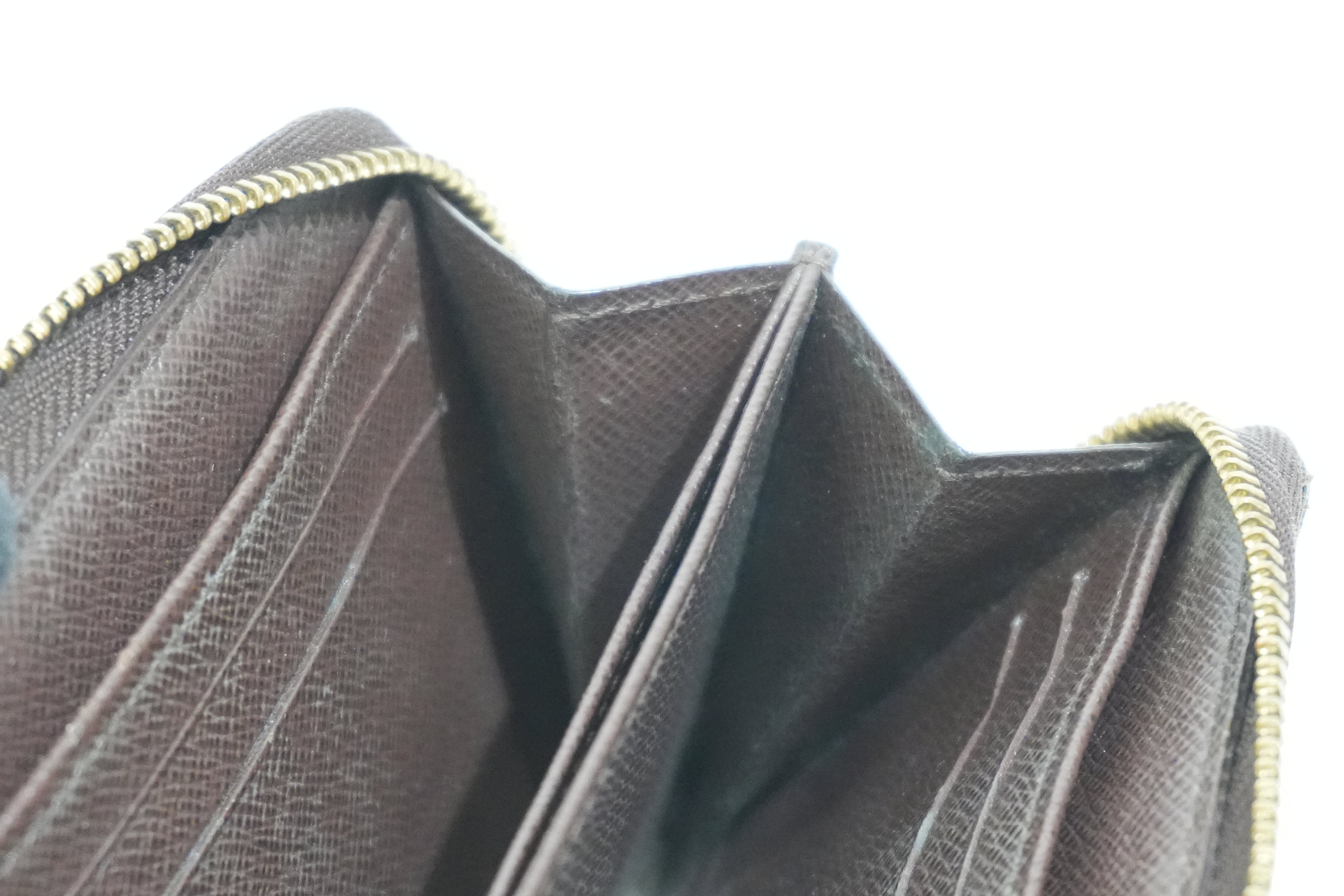 Pre-owned Louis Vuitton Damier Ebene Zippy Coin and Card Case