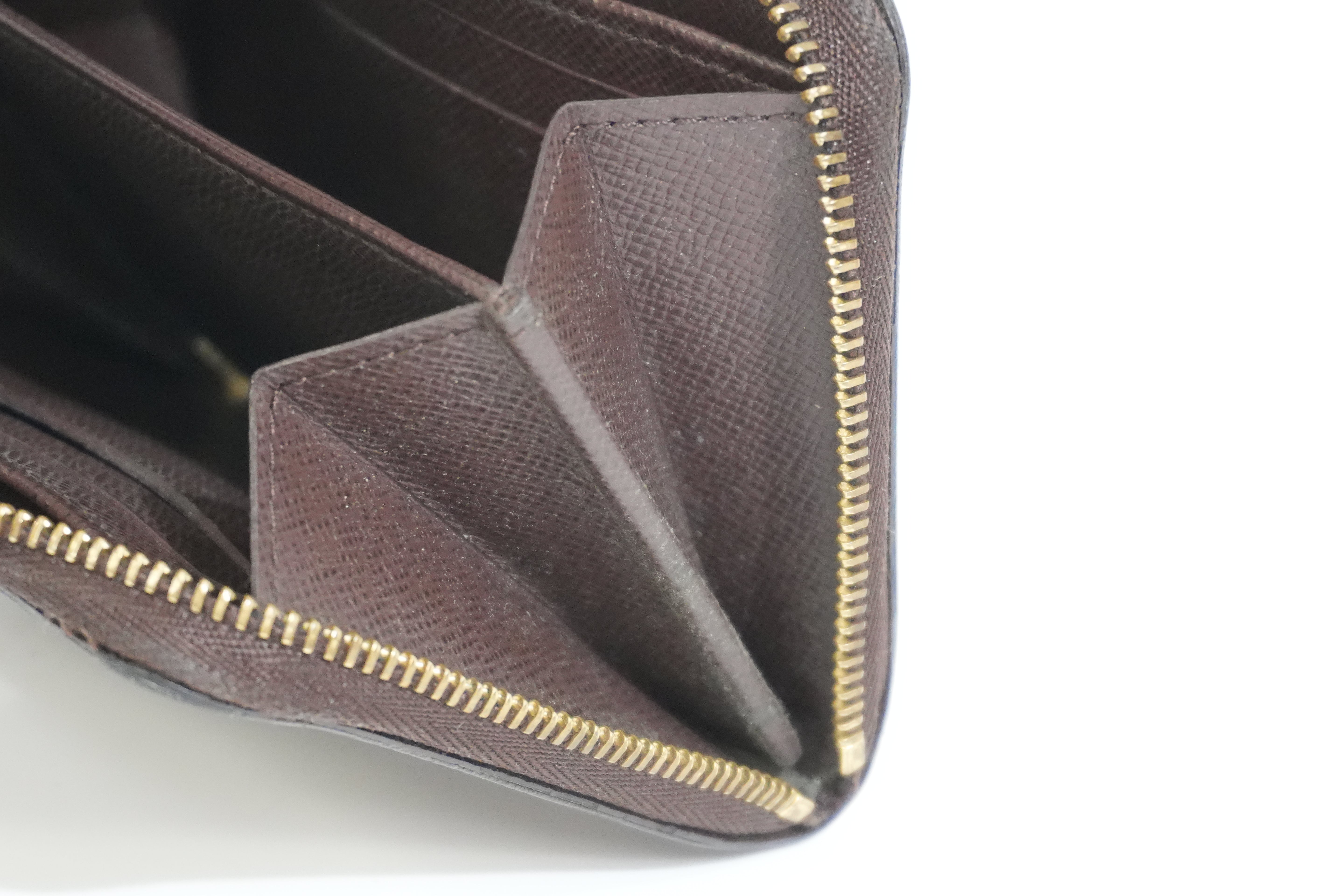 Pre-owned Louis Vuitton Damier Ebene Zippy Coin and Card Case