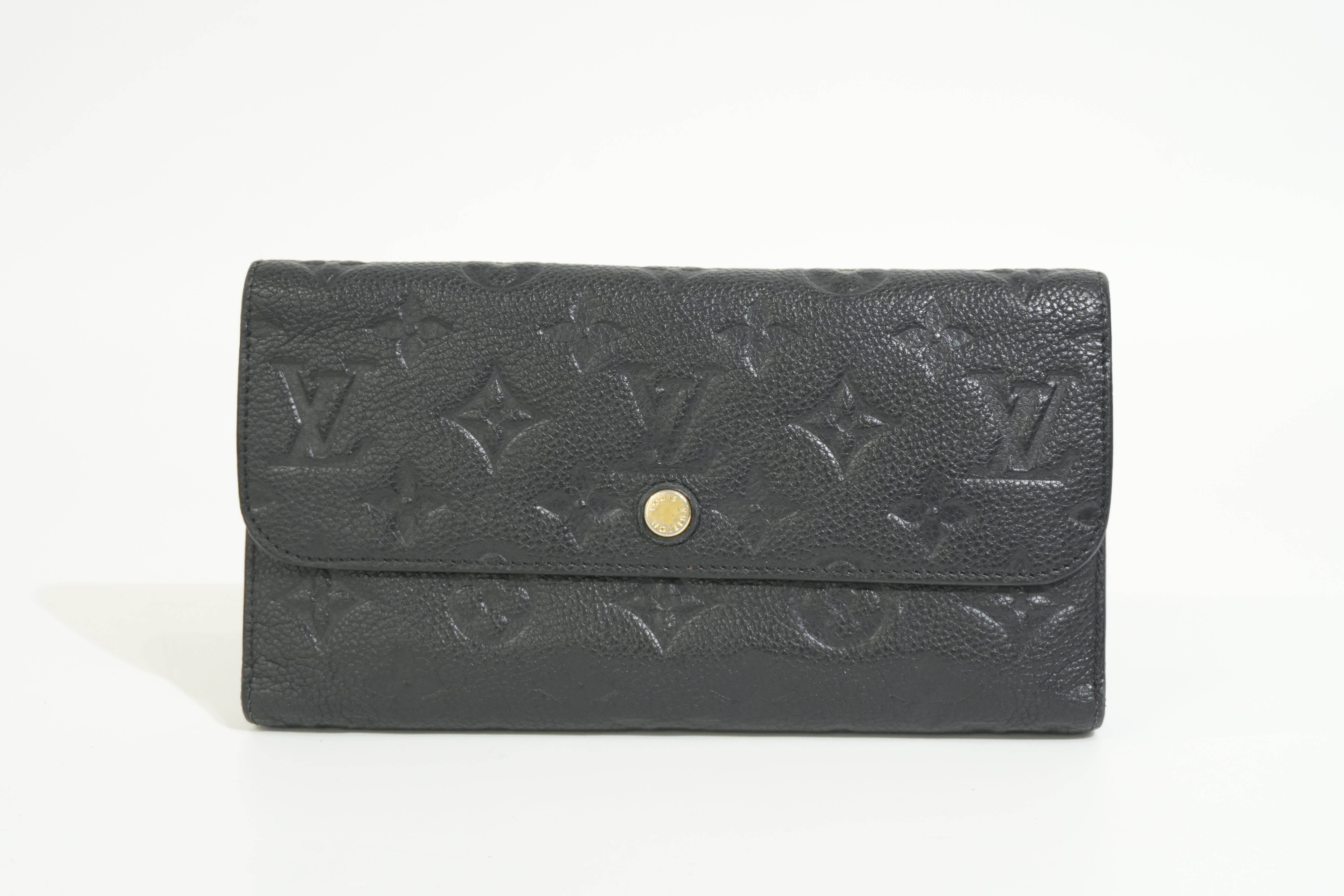 Pre-owned Louis Vuitton Empriente Virtuose Wallet Navy Blue