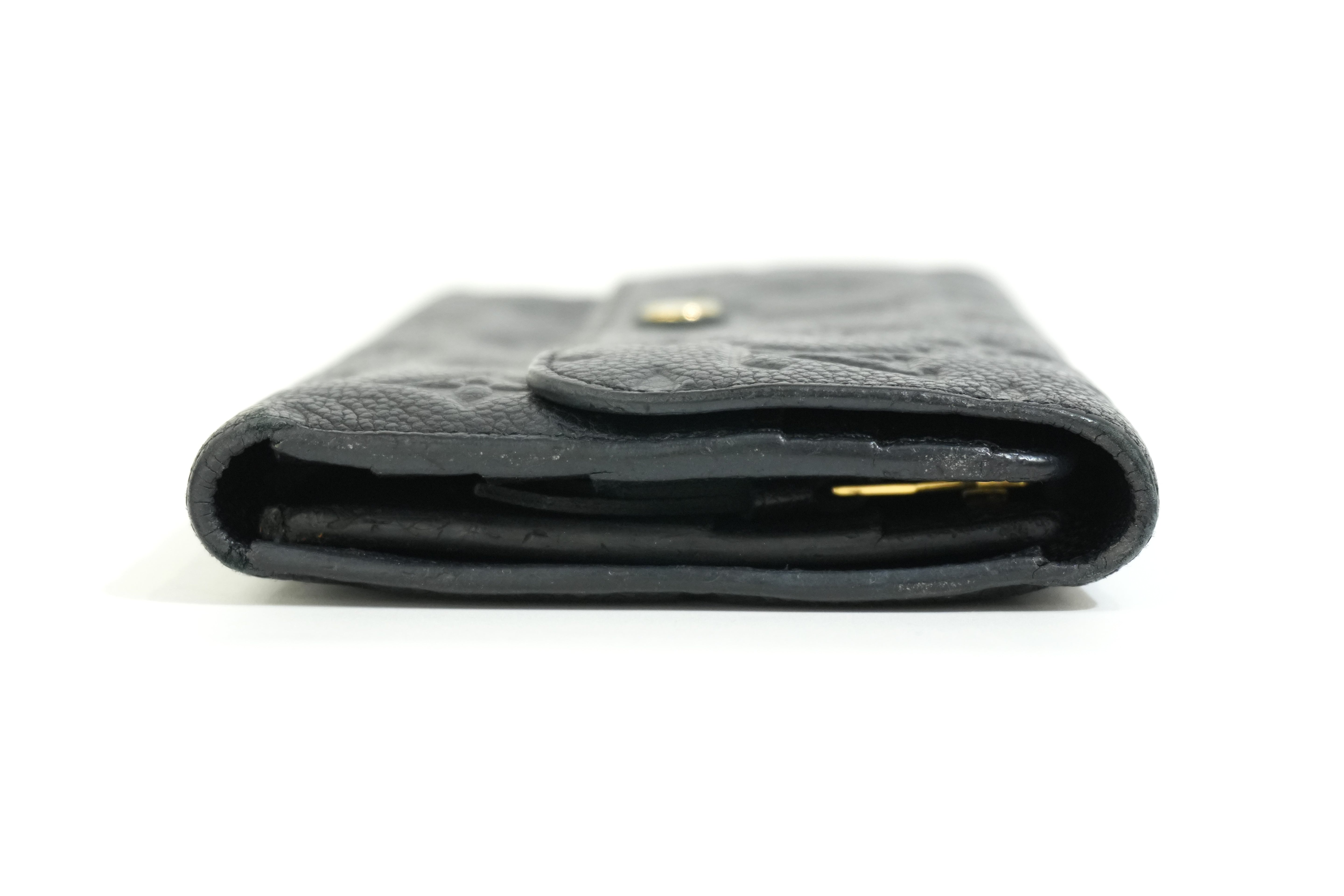Pre-owned Louis Vuitton Empriente Virtuose Wallet Navy Blue