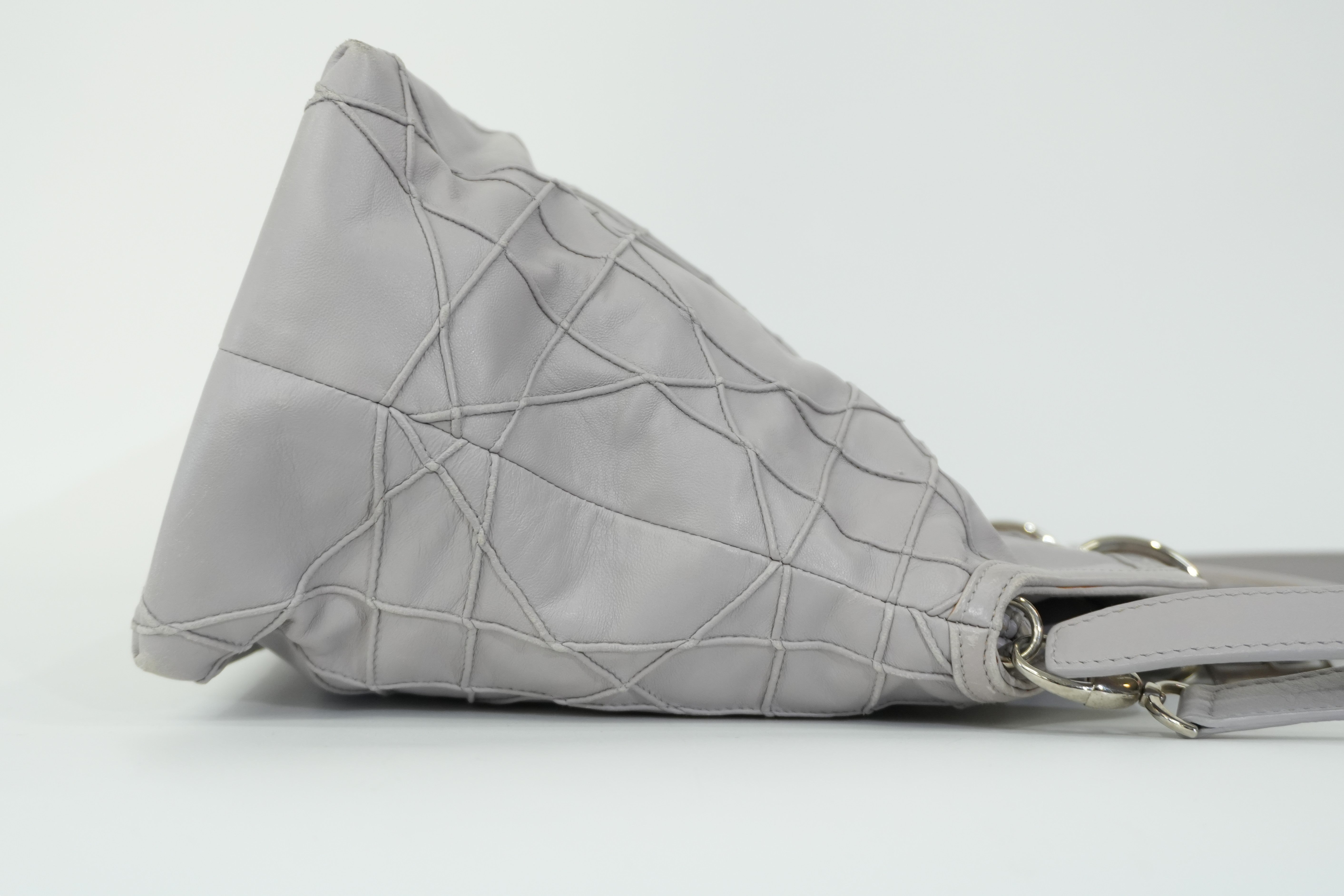 Pre-owned Christian Dior Two Way Granville Shoulder Bag Purple