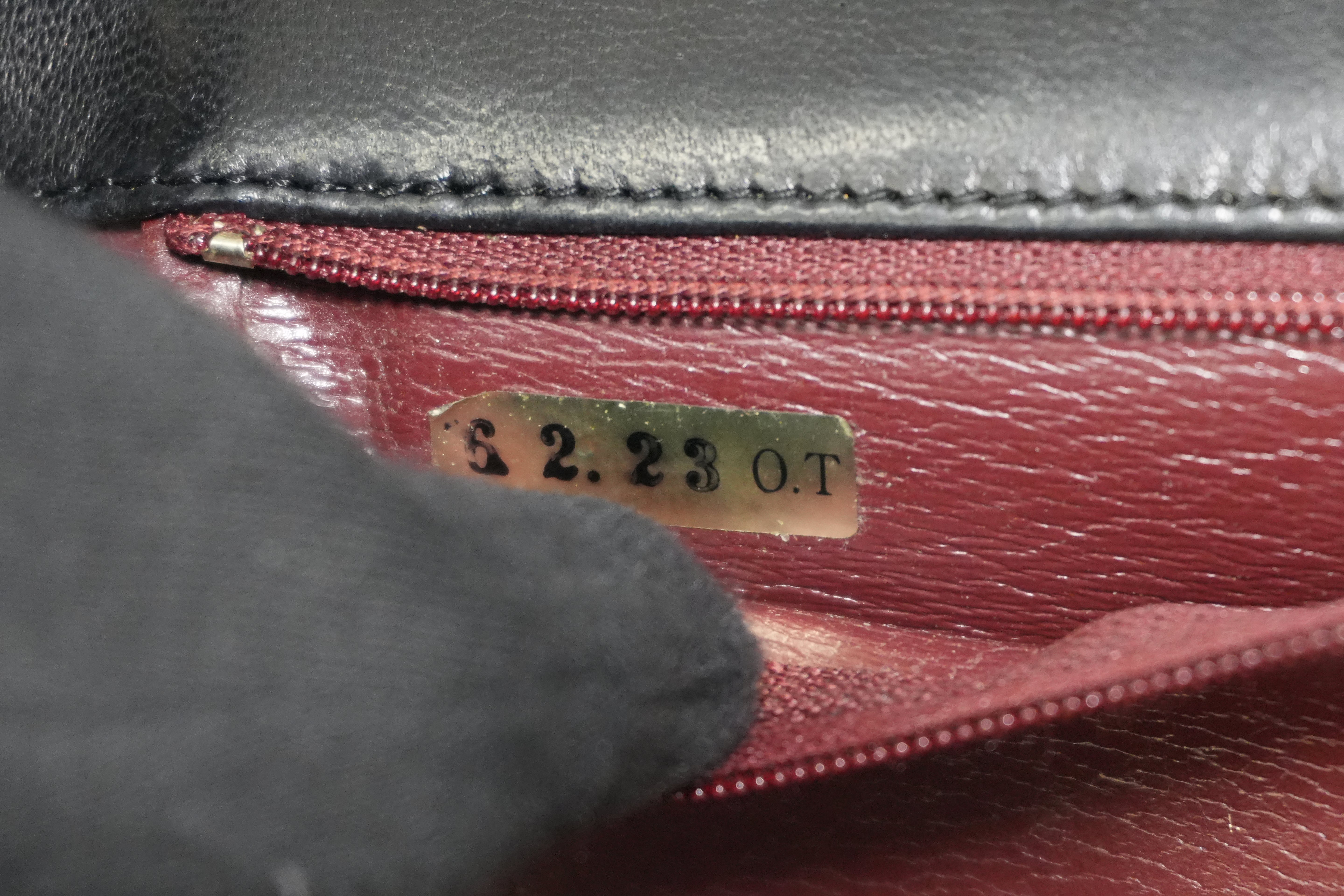 Pre-owned Chanel Lambskin Leather Chain Shoulder Bag Black