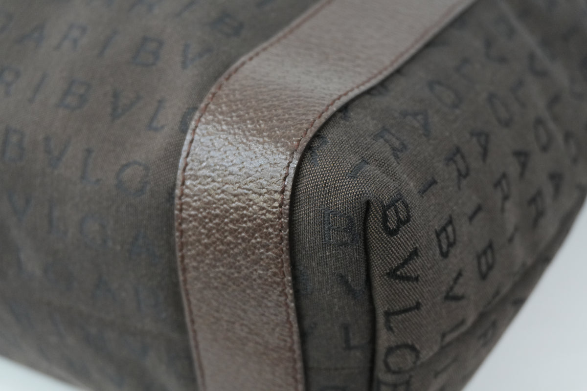 Pre-Owned Bulgari Tote Bag Brown
