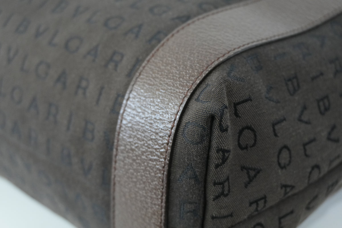 Pre-Owned Bulgari Tote Bag Brown