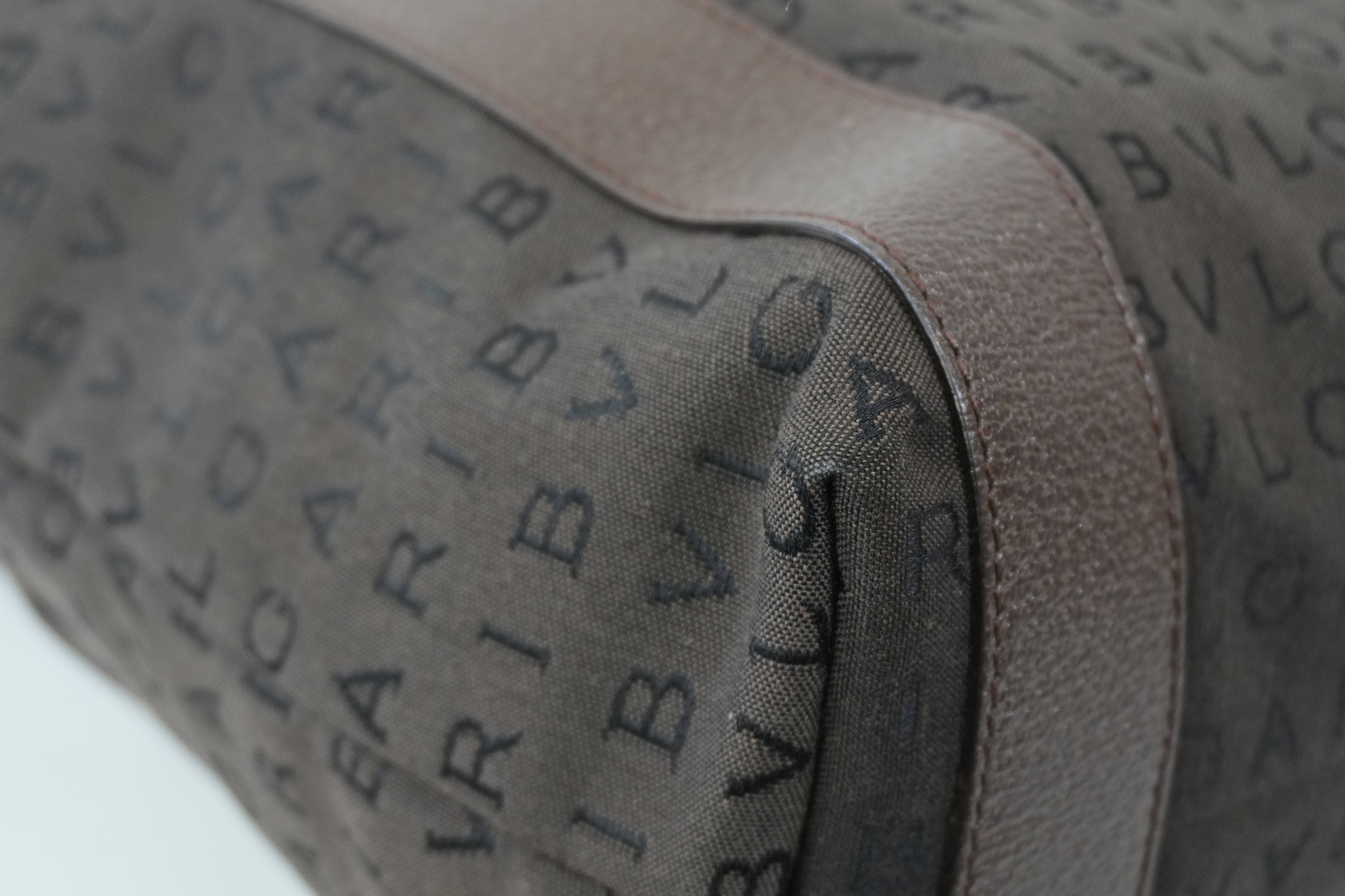 Pre-Owned Bulgari Tote Bag Brown