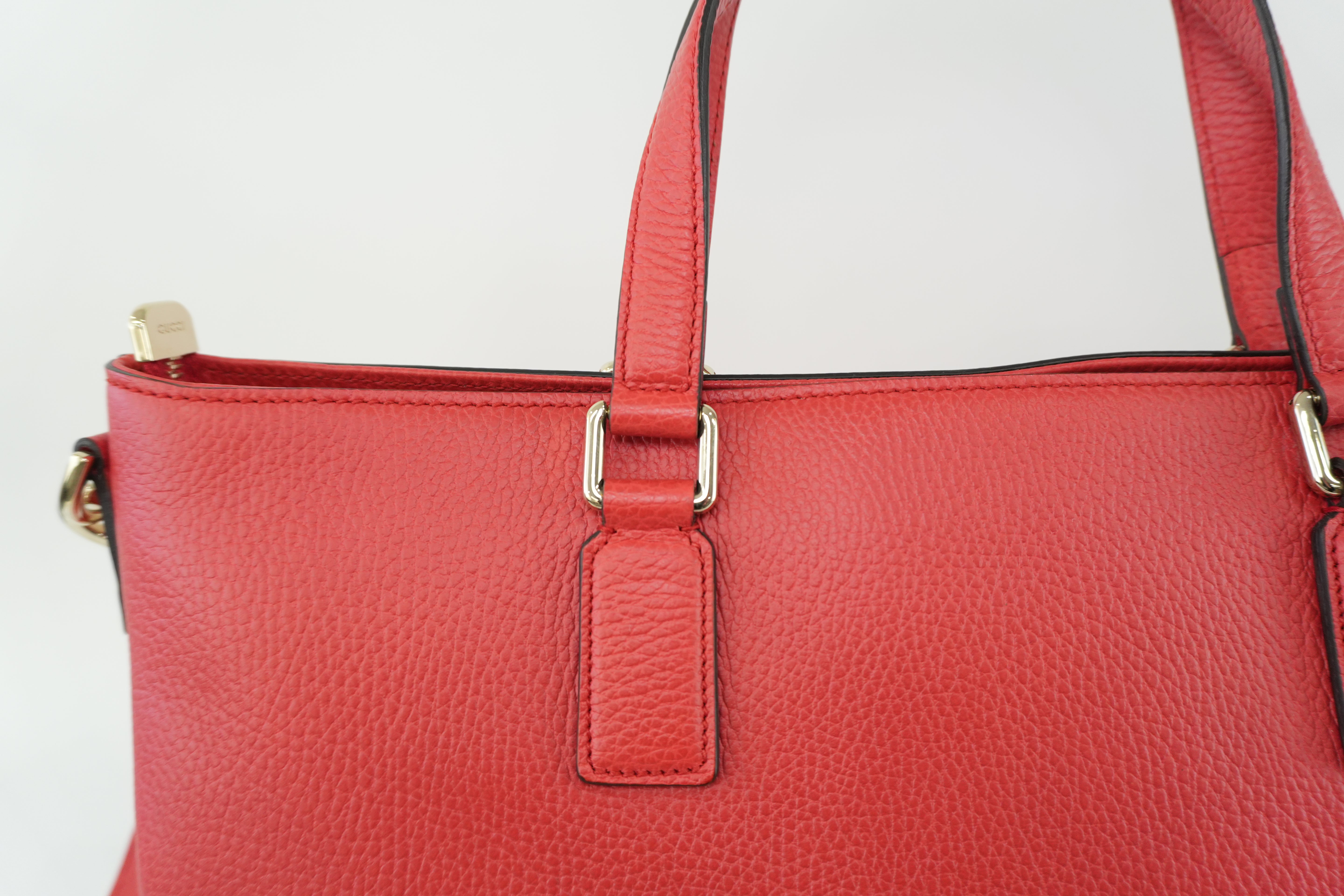 Gucci Two Way Bag Red Used