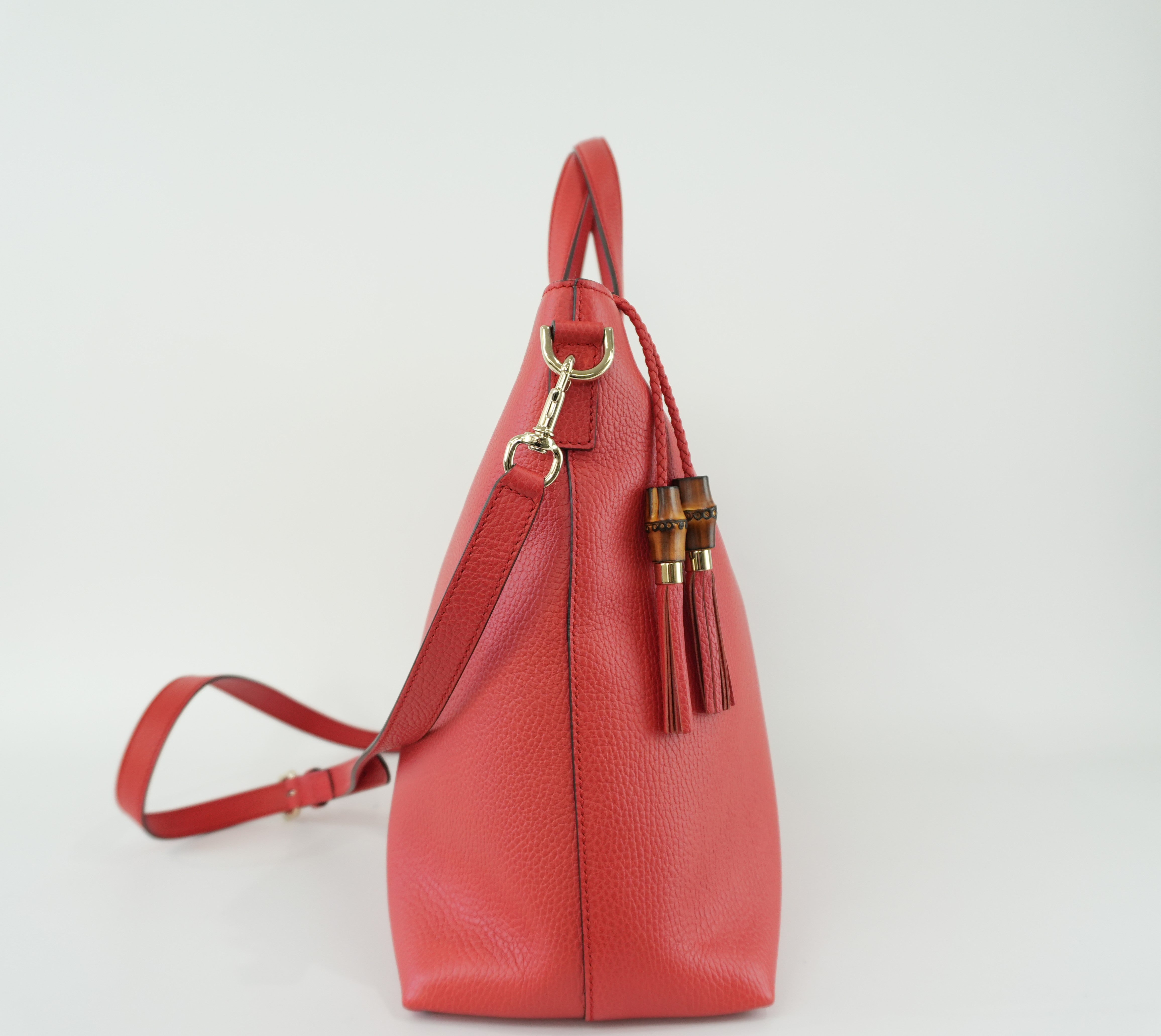 Gucci Two Way Bag Red Used