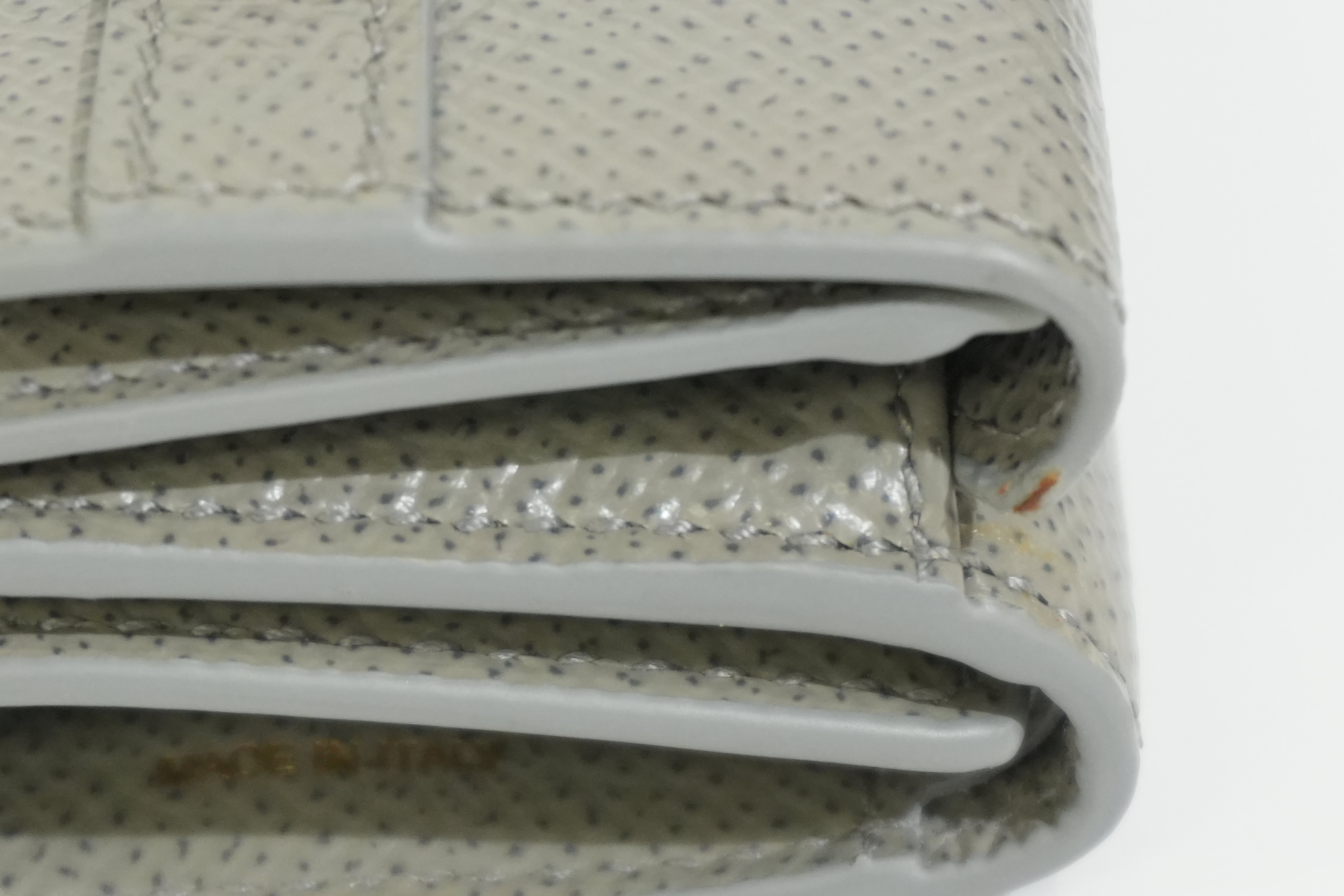 Pre-owned Ferragamo Trifold Wallet Gray