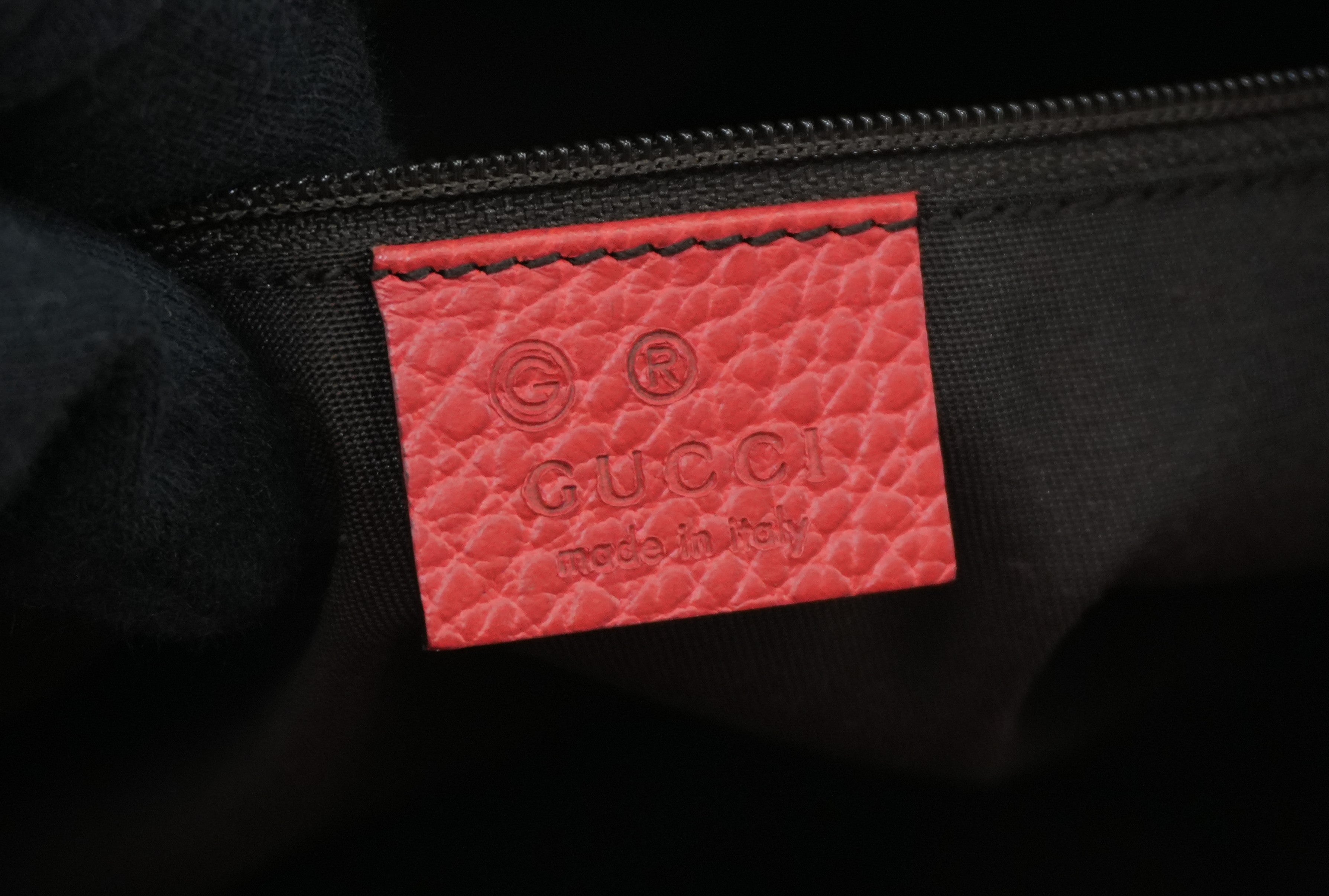 Gucci Two Way Bag Red Used