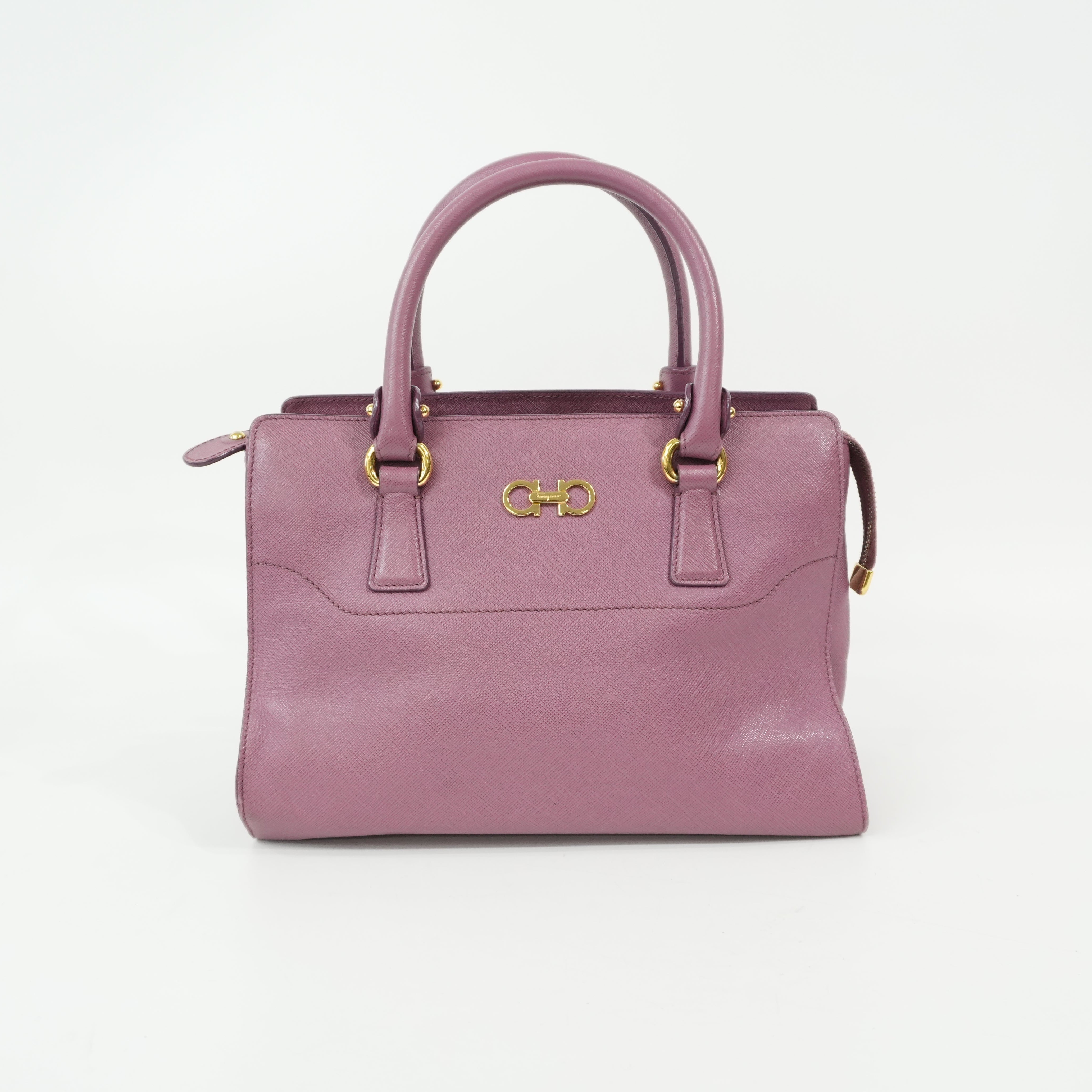 Pre-Owned Salvatore Ferragamo Beky Handbag Pink