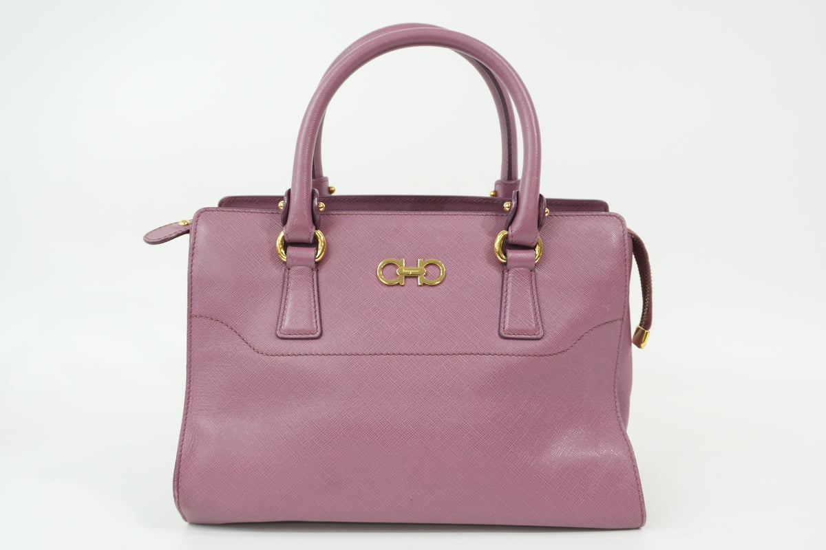 Pre-Owned Salvatore Ferragamo Beky Handbag Pink