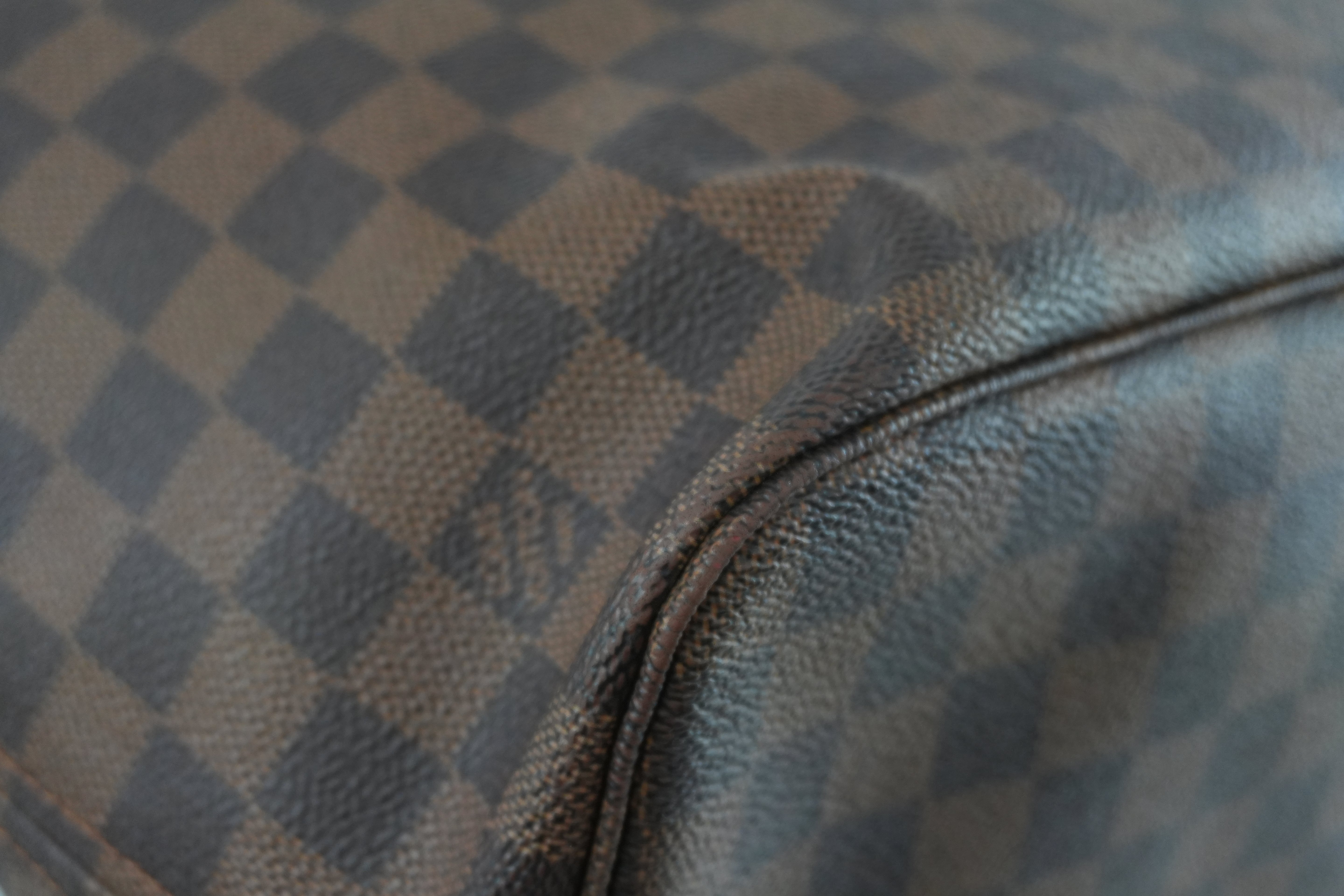 Louis Vuitton Damier Ebene Neverfull MM Tote Bag Used