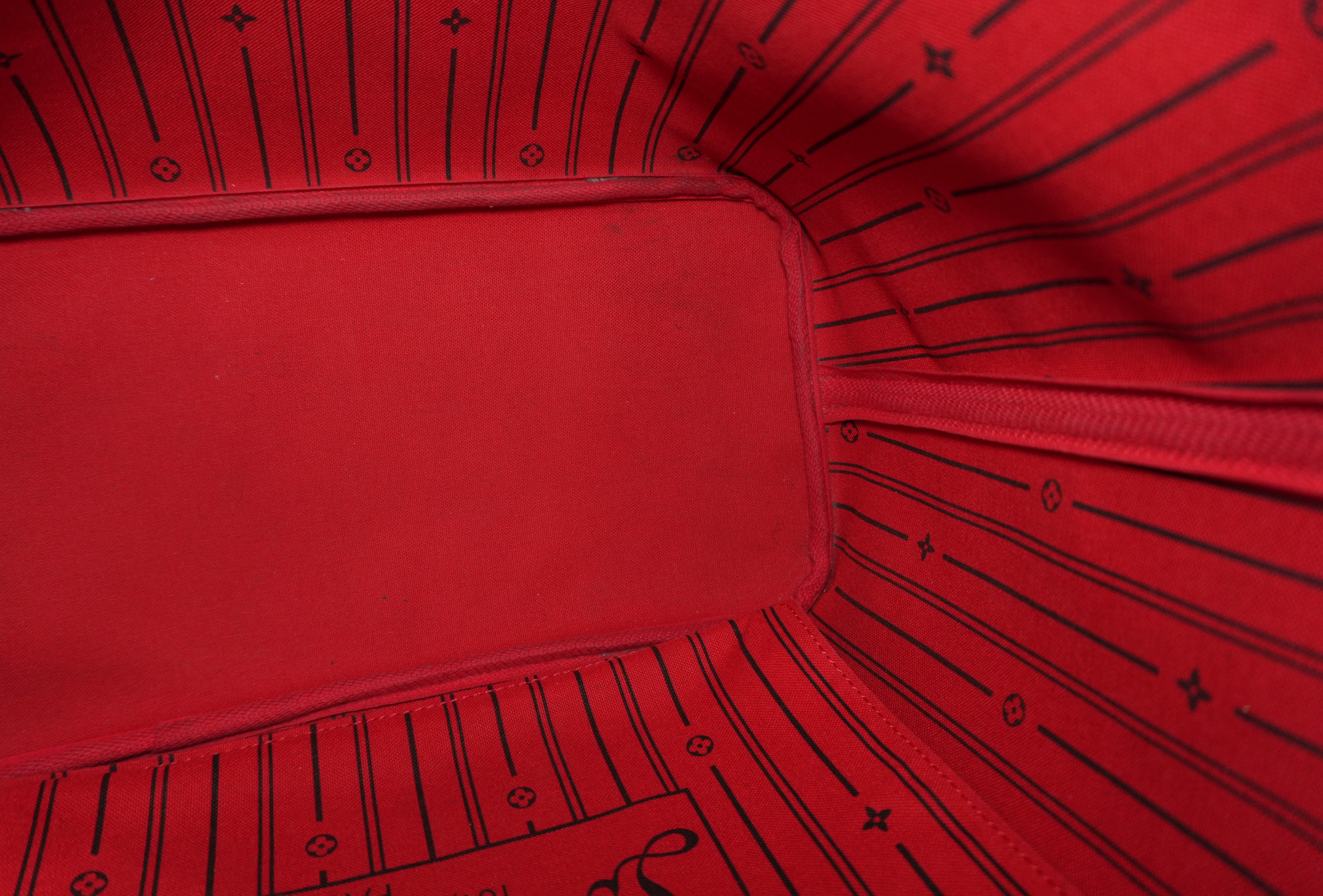 Louis Vuitton Damier Ebene Neverfull MM Tote Bag Used