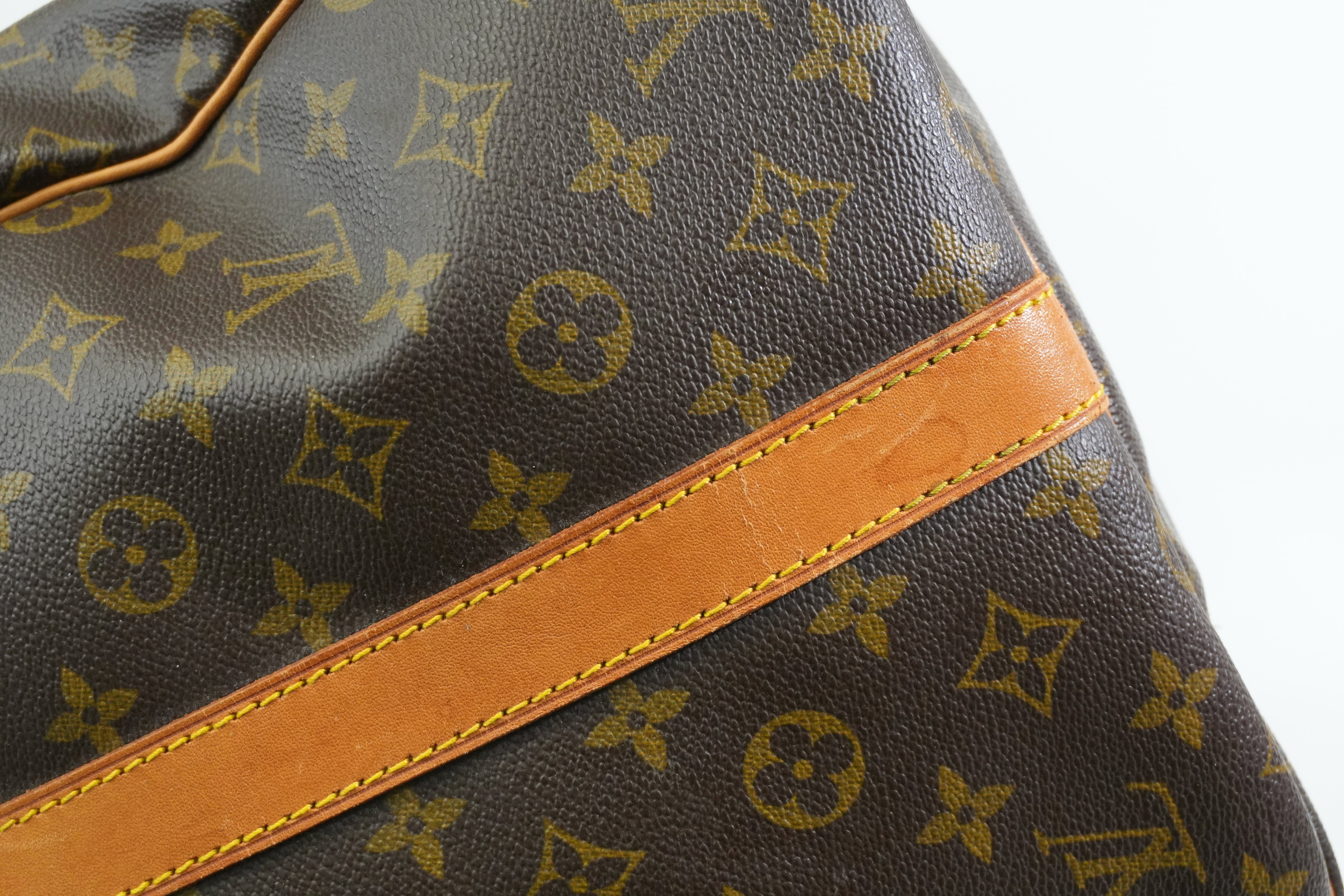 Pre-owned Louis Vuitton Monogram Keepall Bandouliere 55 Travel Bag