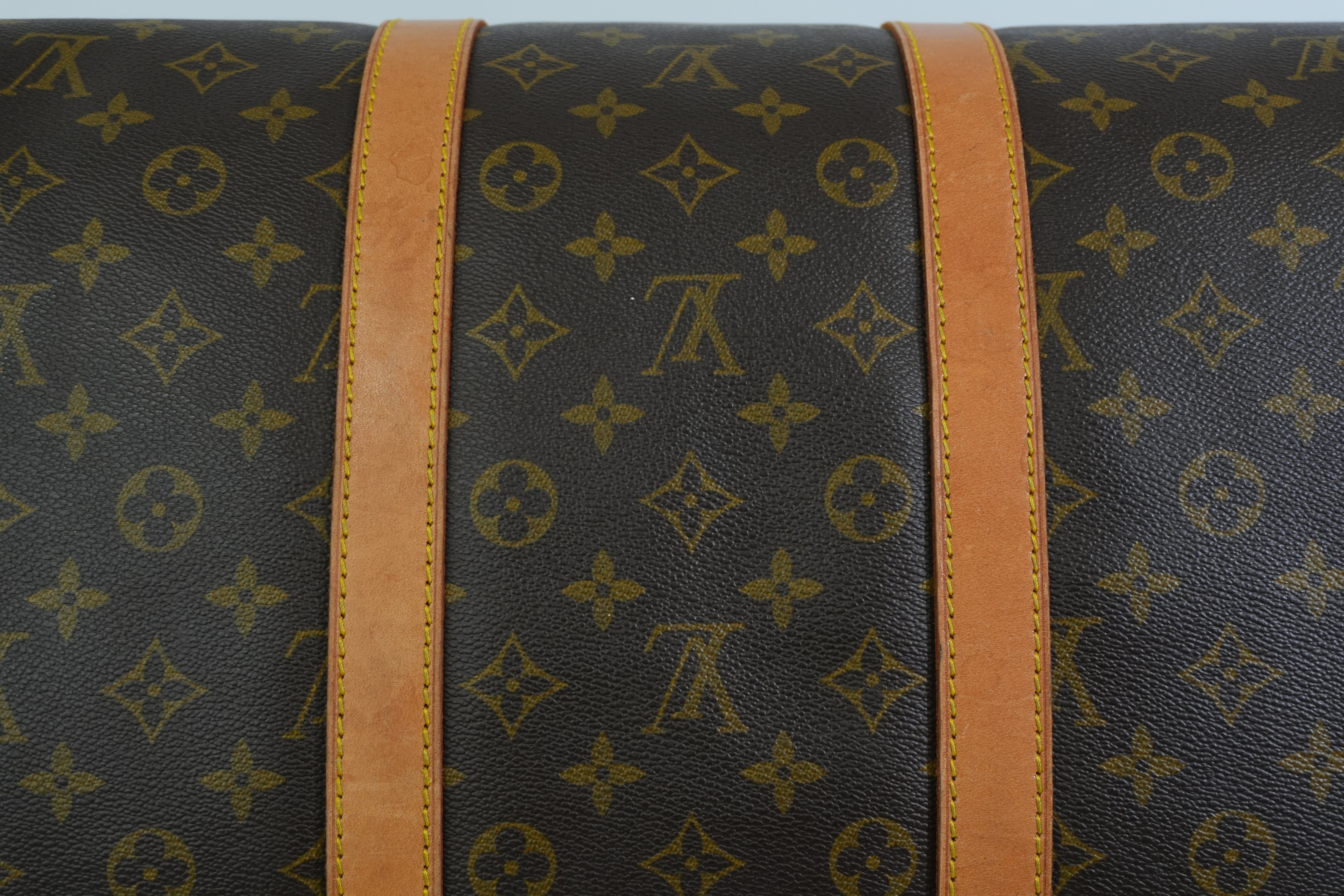 Pre-owned Louis Vuitton Monogram Keepall Bandouliere 55 Travel Bag